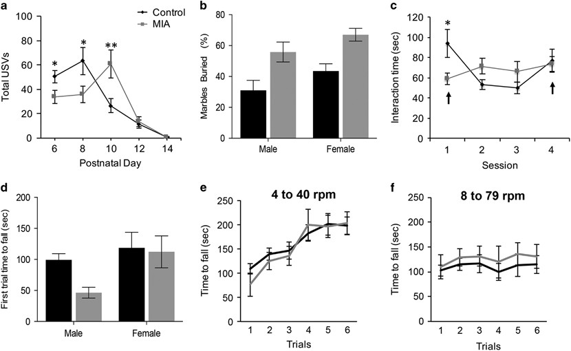 Maternal Immune Activation Causes Behavioral Impairments and Altered  Cerebellar Cytokine and Synaptic Protein Expression |  Neuropsychopharmacology