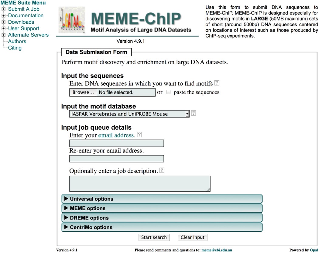 Motif-based analysis of large nucleotide data sets using MEME-ChIP | Nature  Protocols