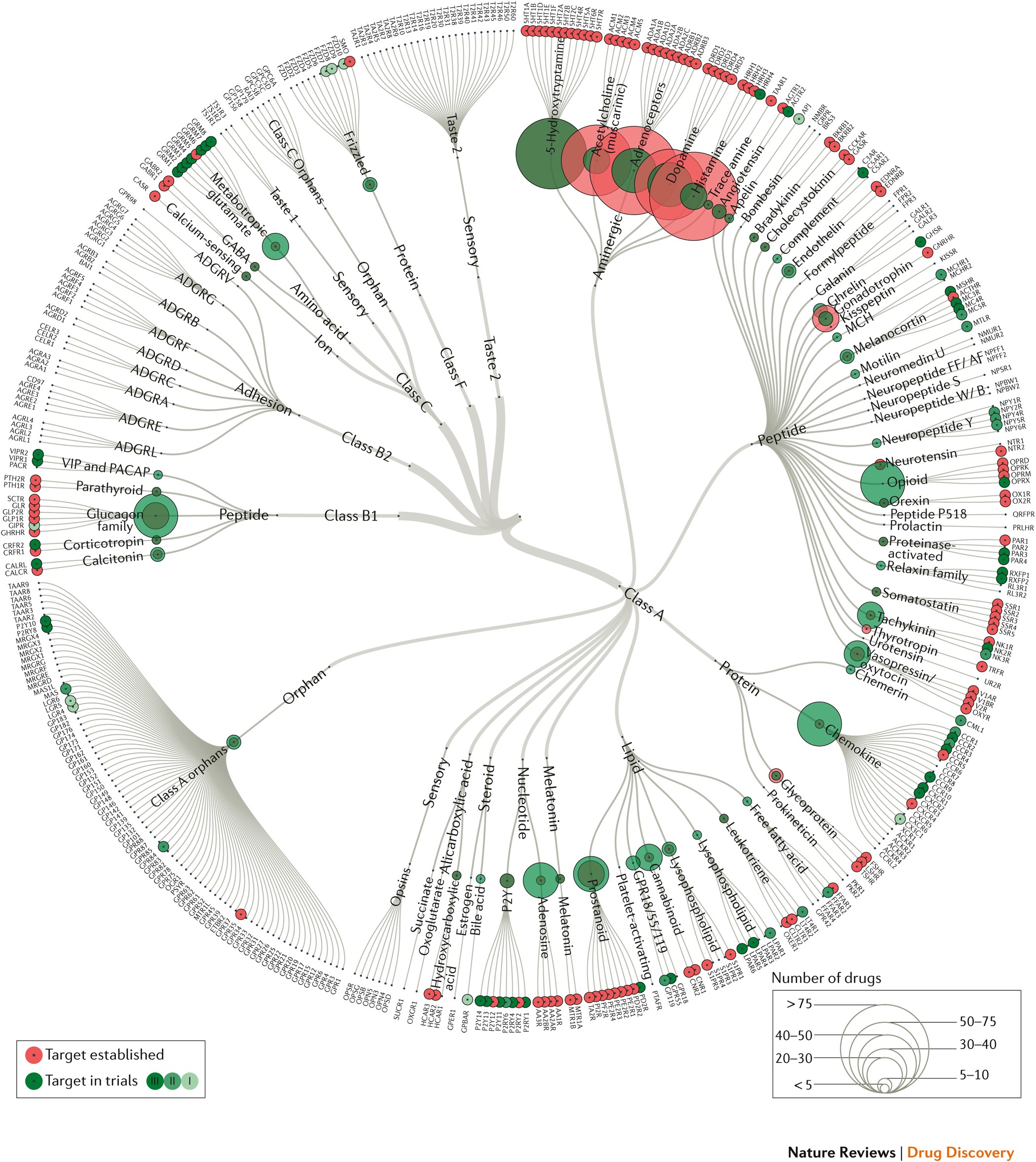 Trends In Gpcr Drug Discovery New Agents Targets And Indications Nature Reviews Drug Discovery