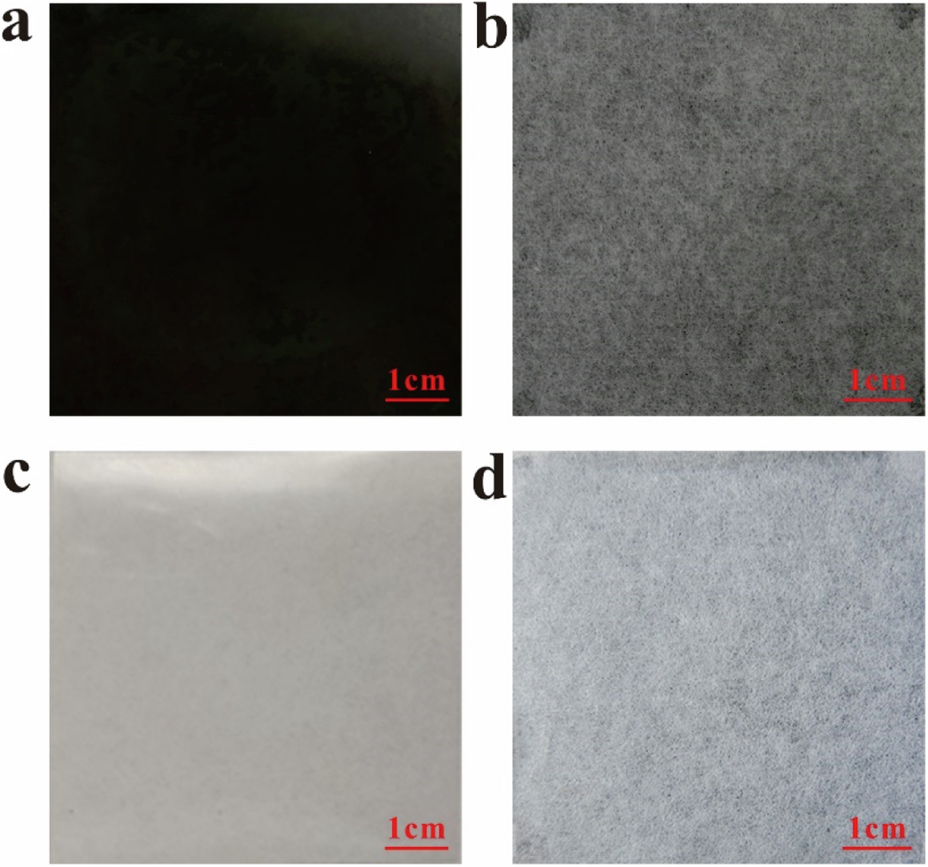 Fig. 6: The high-density negative film before and after stimulated contamination treatment.