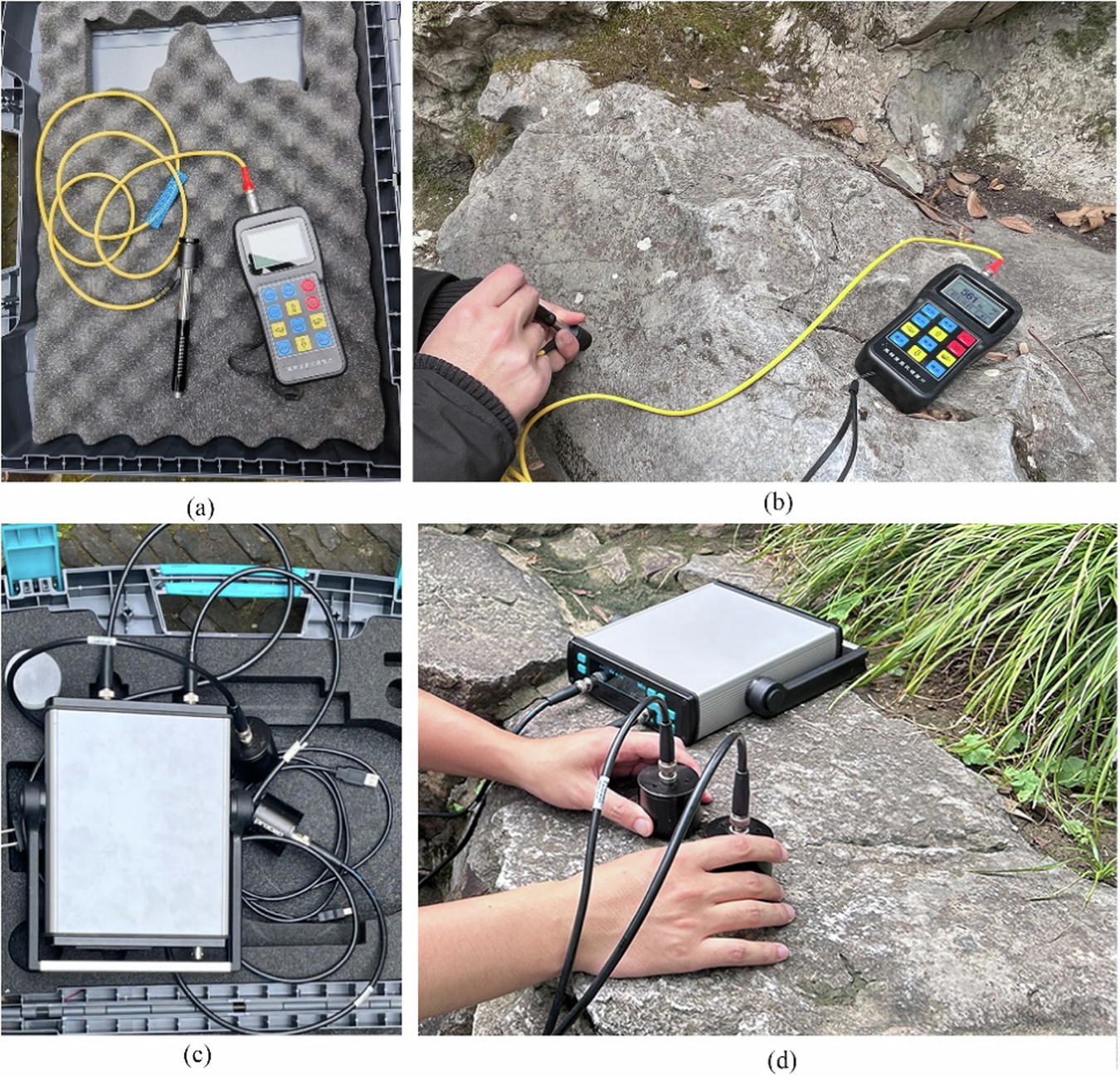 Fig. 7: Photographs of the site survey.