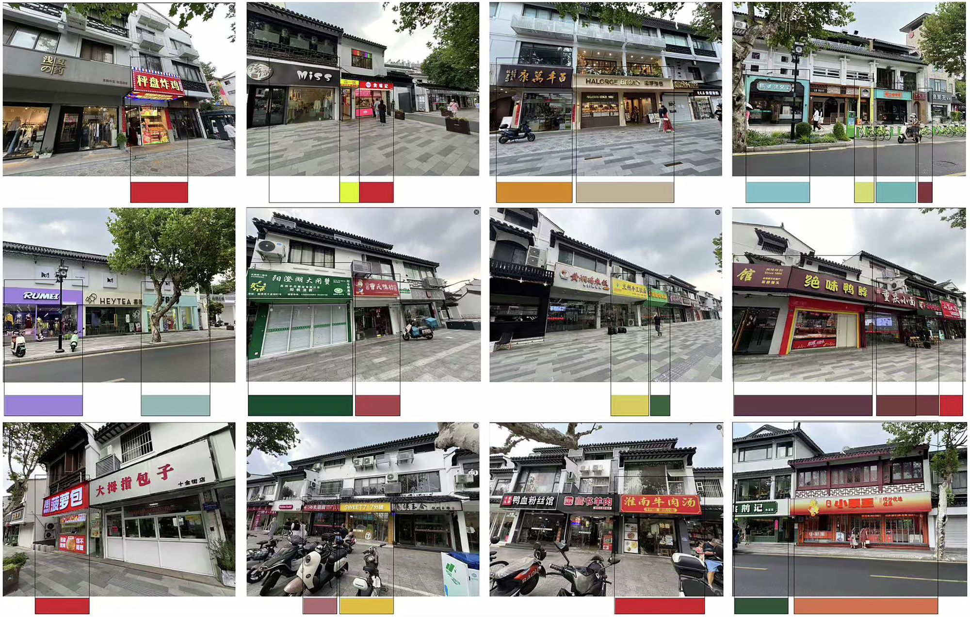 Fig. 17: Examples of disharmonious Shop Signboards.