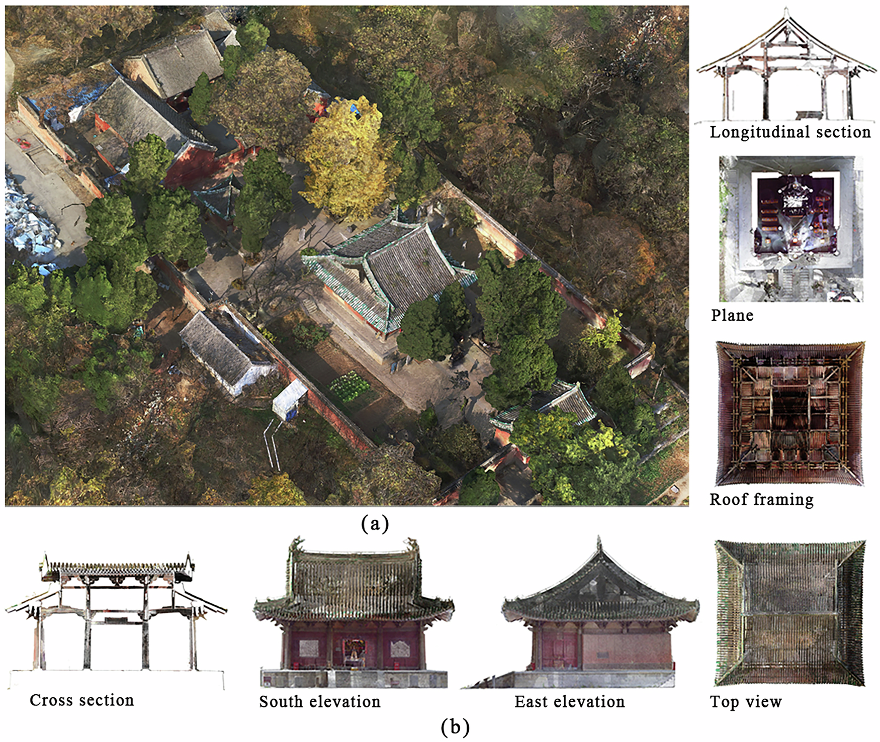 Fig. 14: 3D reality model and point cloud slice drawing.