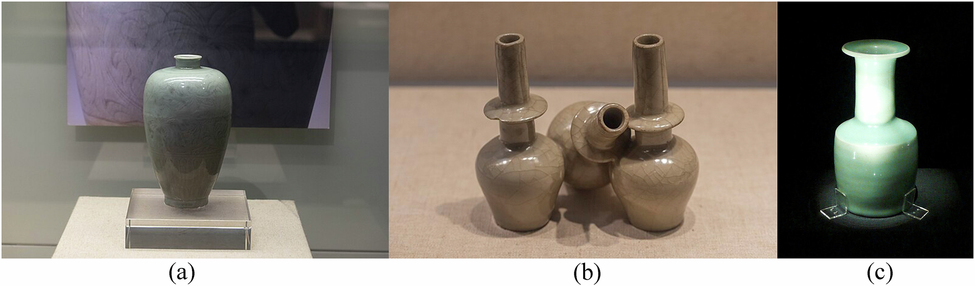 Fig. 4: Representative examples showing neck morphology of Song Dynasty Longquan Porcelain Vases.