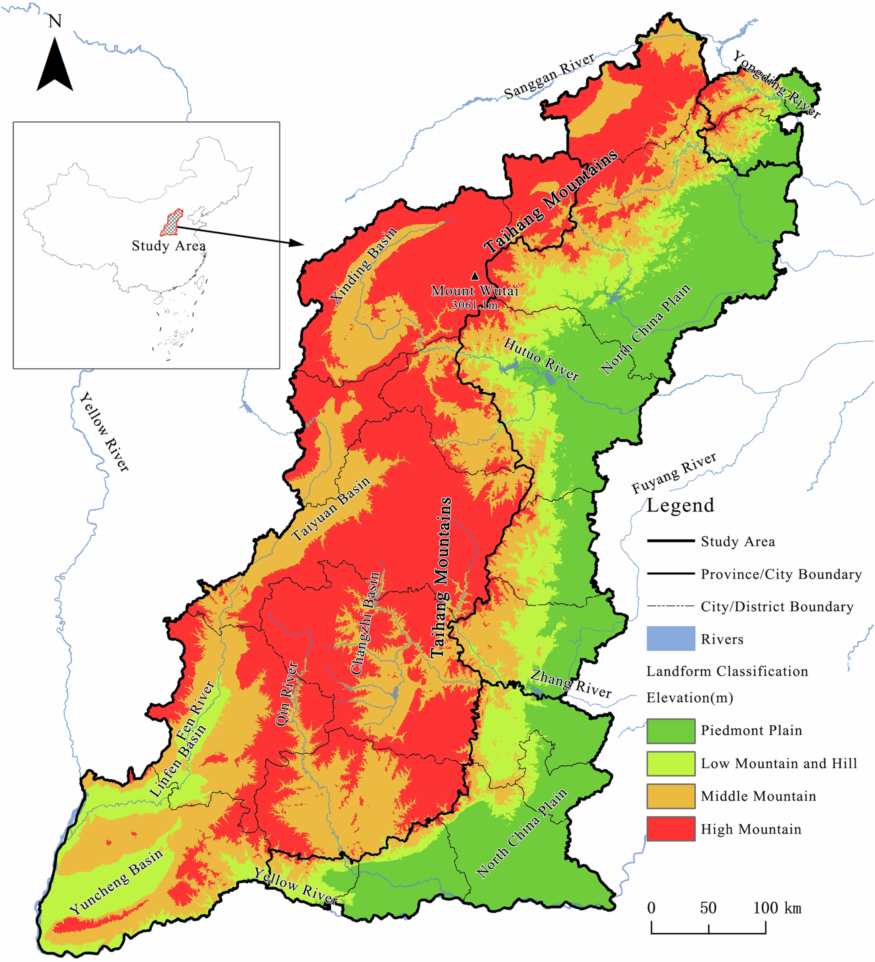 Spatial distribution characteristics and influencing factors of defensive  traditional villages in the Taihang Mountain Area | npj Heritage Science