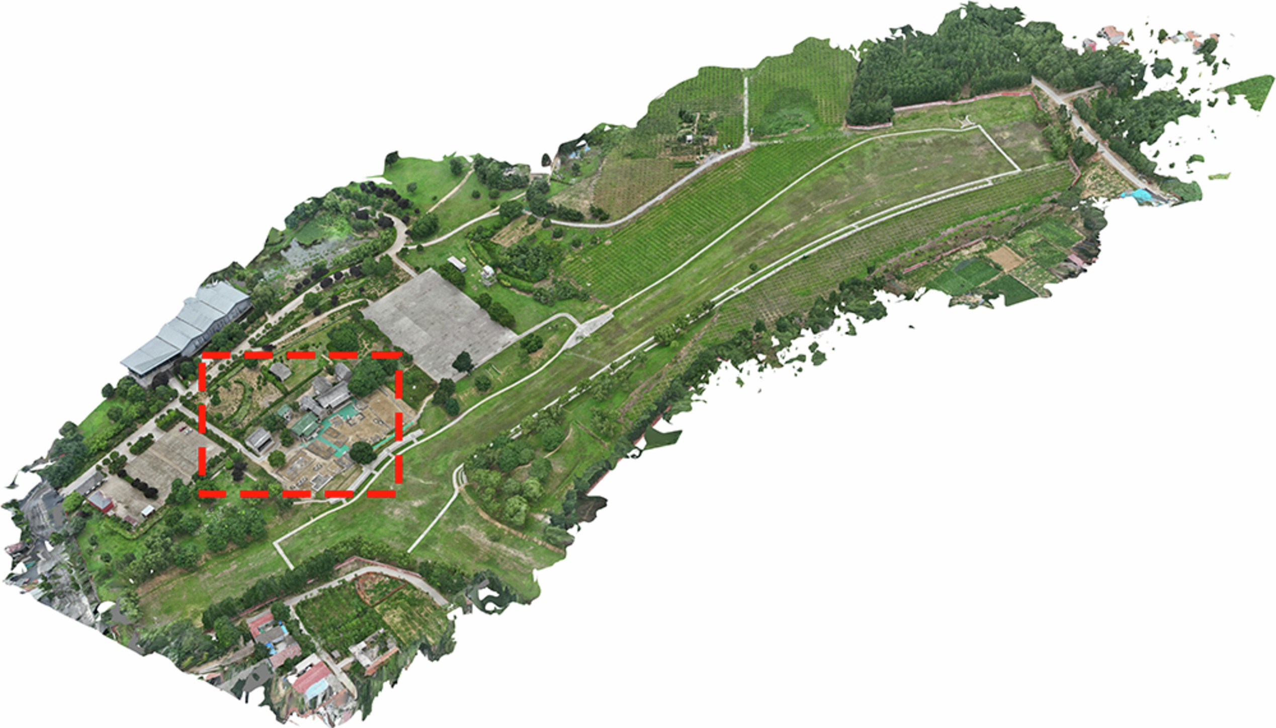 Fig. 7: 3D point cloud model of Nanwang Hub Site.