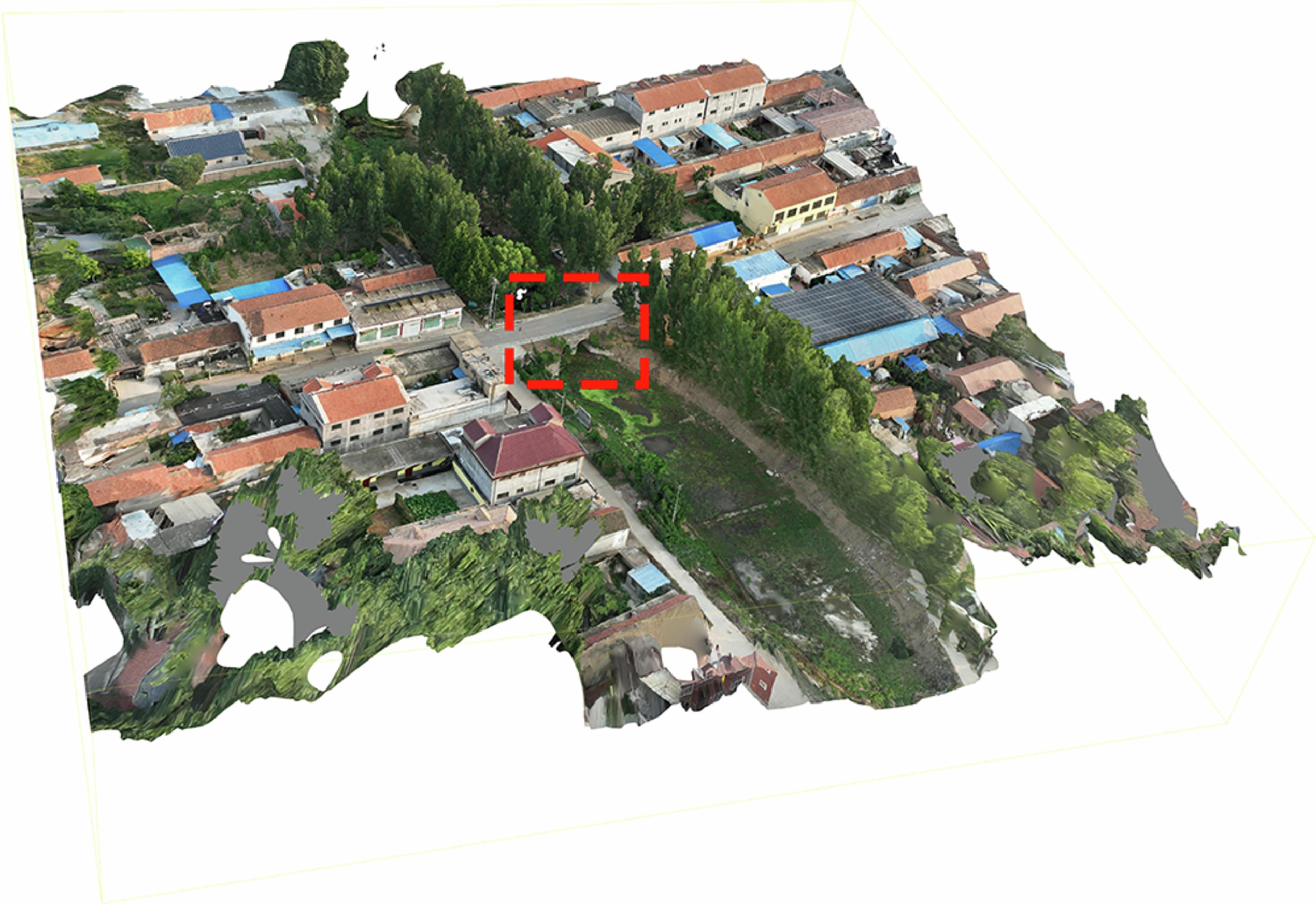 Fig. 8: 3D point cloud model of Shili Sluic.
