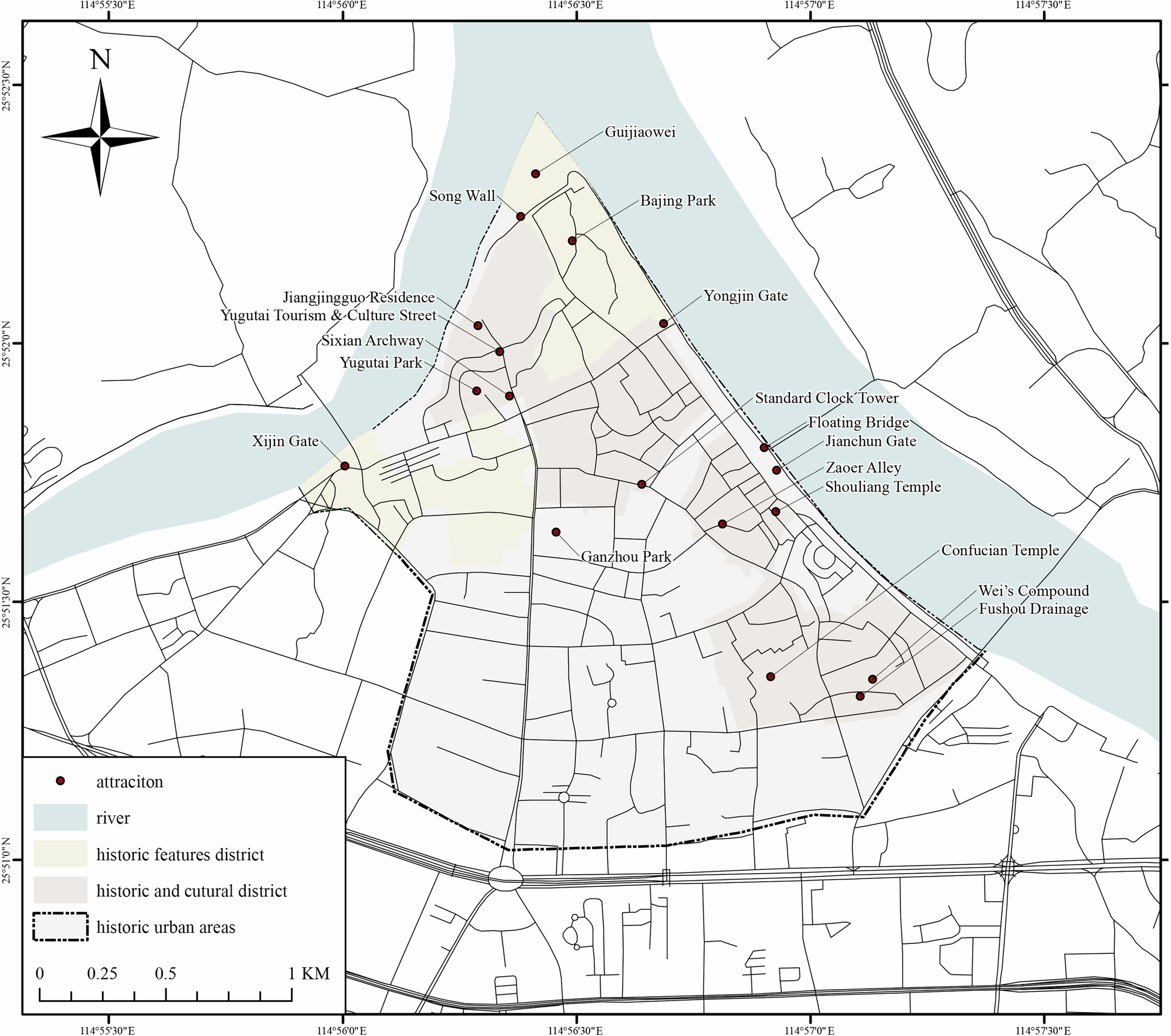 Fig. 1: Research unit location distribution.