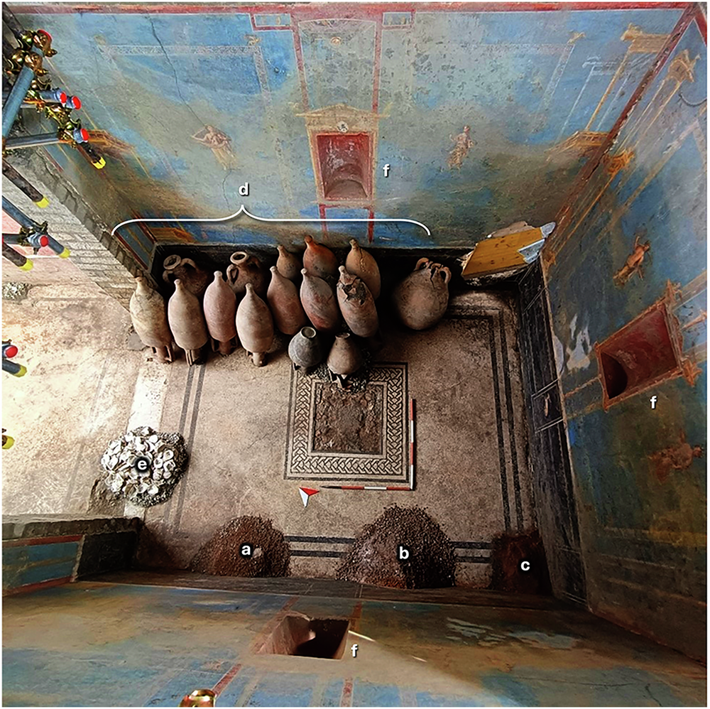 Fig. 3: Aerial view of the Blue Room containing.