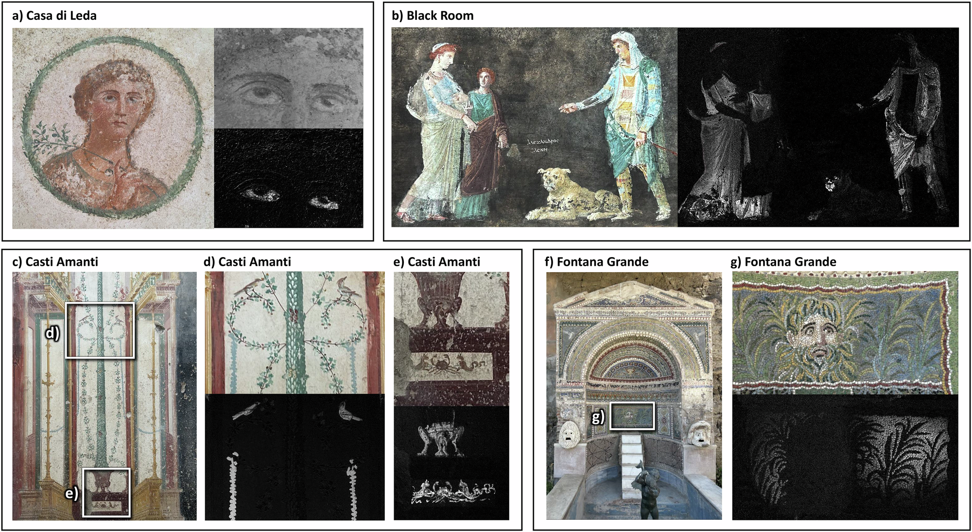 Fig. 4: EB identified at multiple locations in Pompeii.