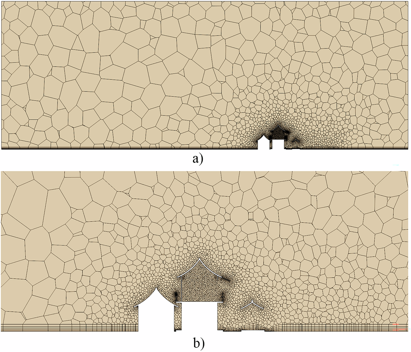 Fig. 7: Mesh configuration for Case 1.