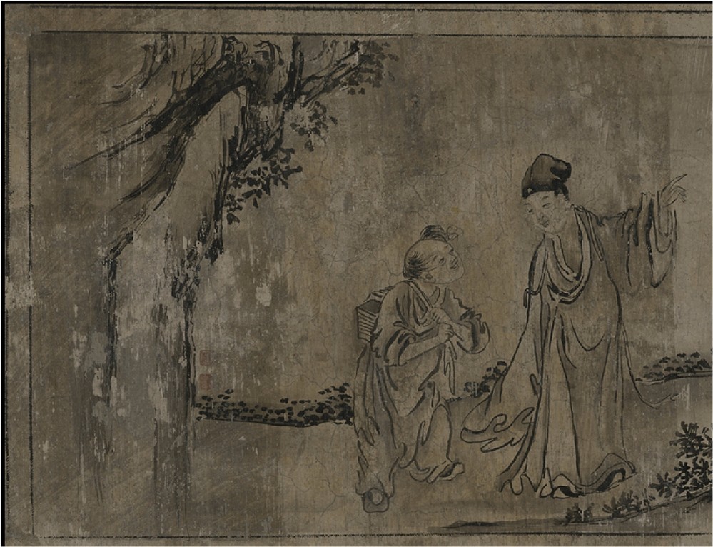 Fig. 1: Common composite deteriorations in a Jiangnan mural.