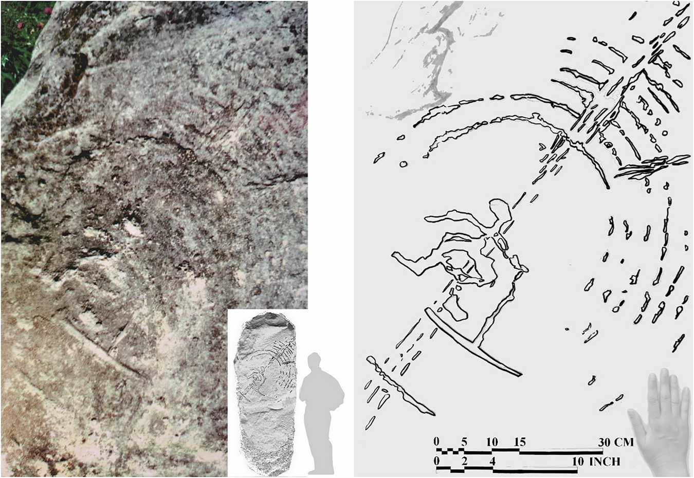 Fig. 6: The reconstruction of the engraving on stone number 7.
