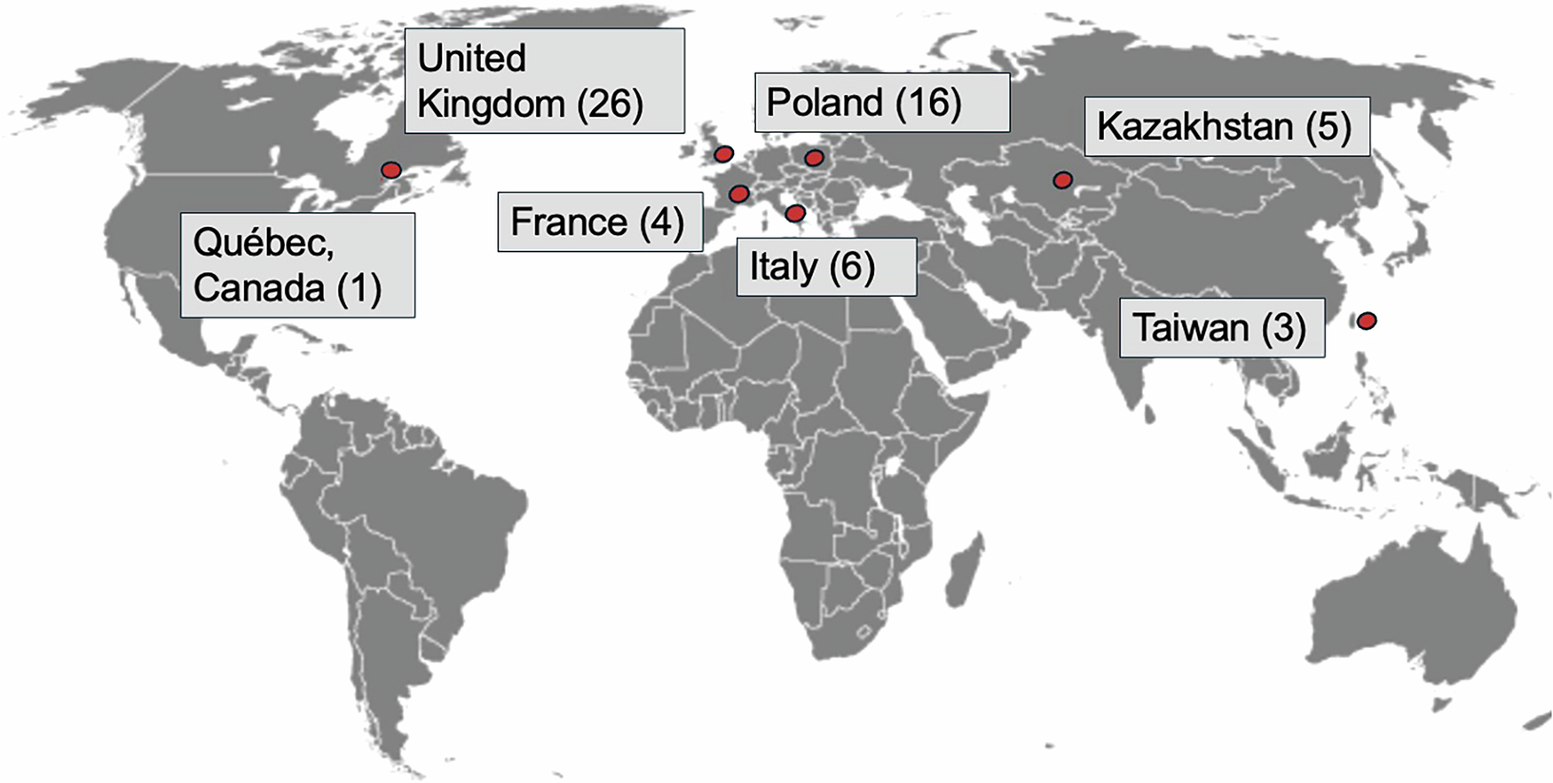 Fig. 1: Geographical Distribution of Cases.