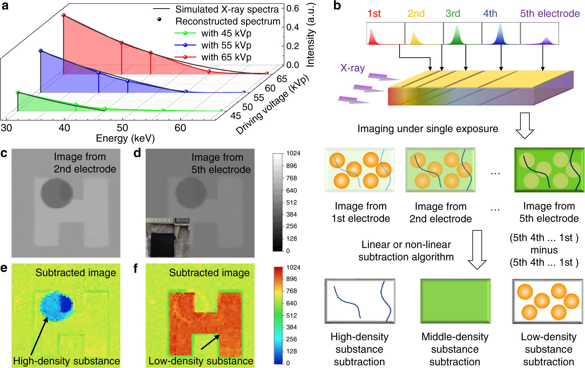 Fig. 4: The applications of the multi-energy X-ray detector.