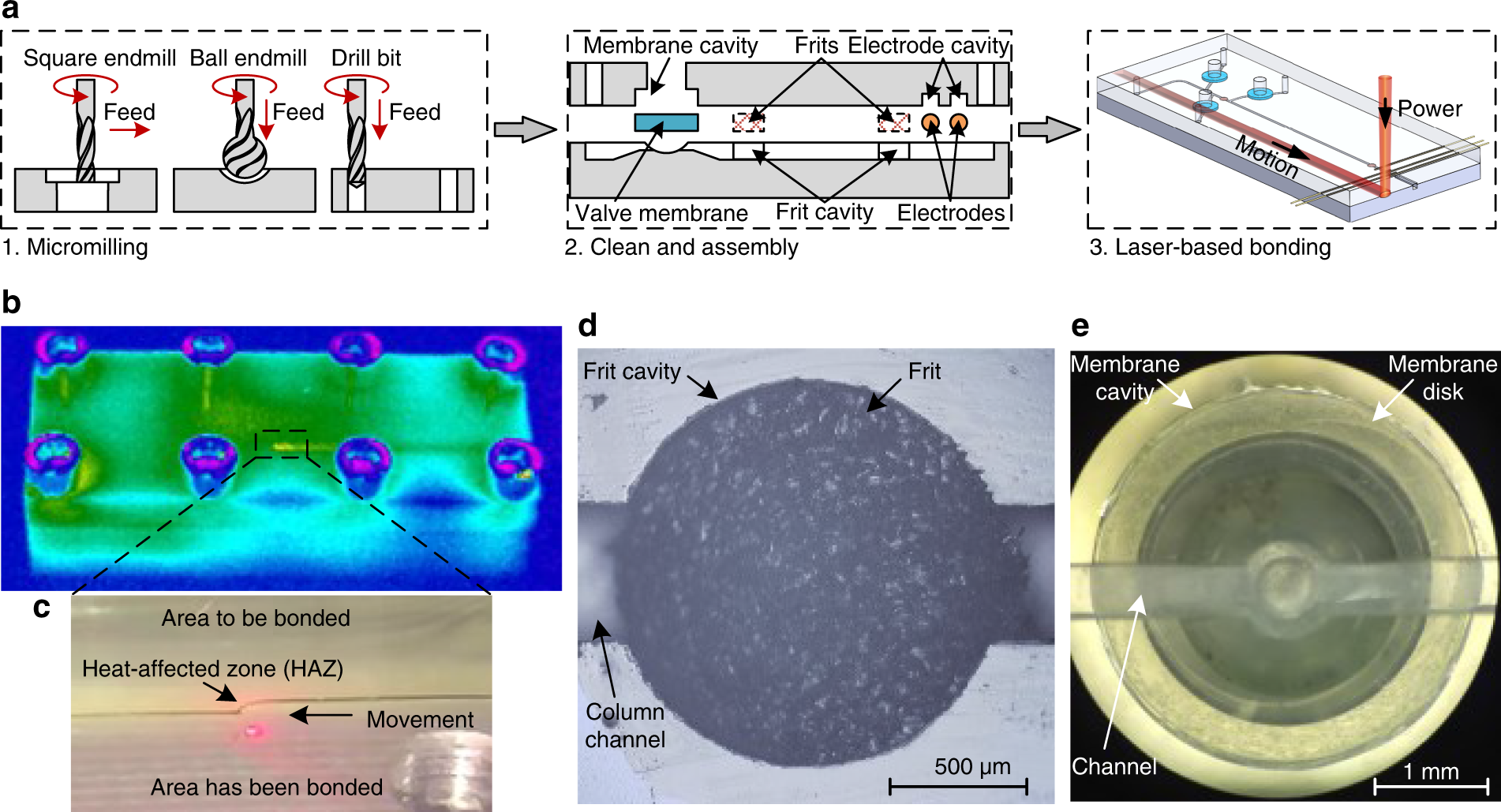 Fig. 2: Chip fabrication.