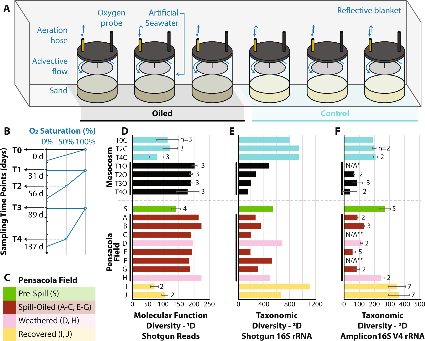 Fig. 1: Experimental design and diversity results.