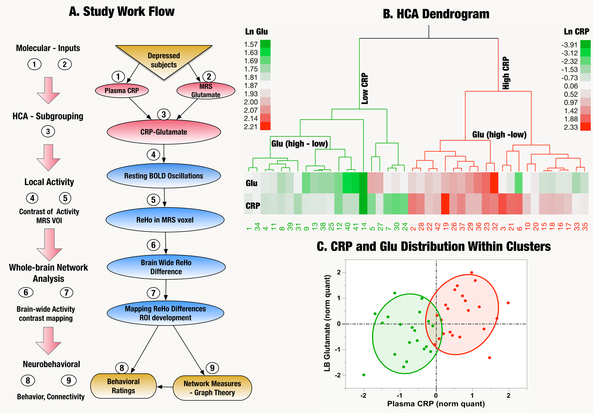 Increased inflammation and brain glutamate define a subtype of depression  with decreased regional homogeneity, impaired network integrity, and  anhedonia | Translational Psychiatry