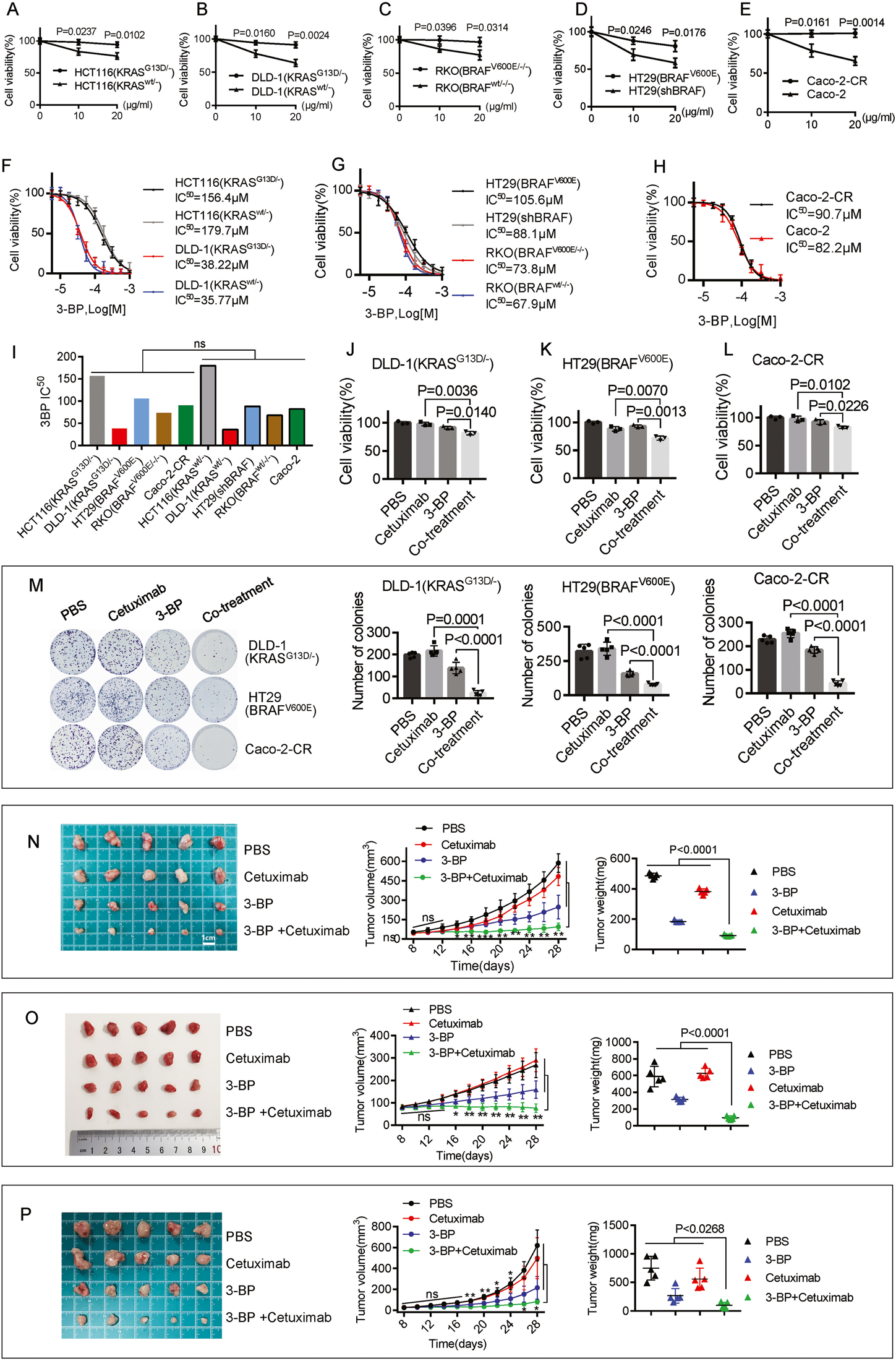 Fig. 1: The co-treatment of 3-BP with cetuximab improved the cytotoxic effect.