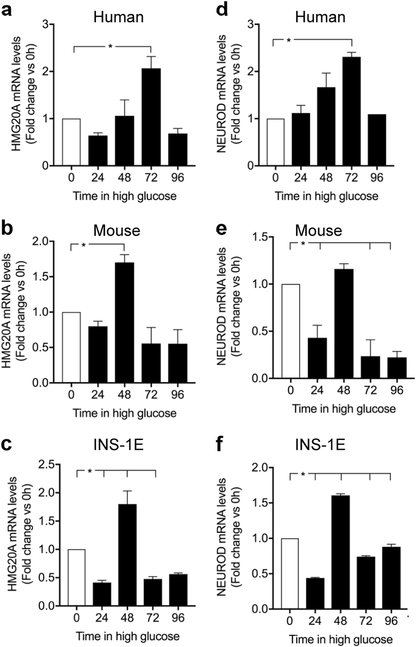 Fig. 3: HMG20A is regulated by glucose.