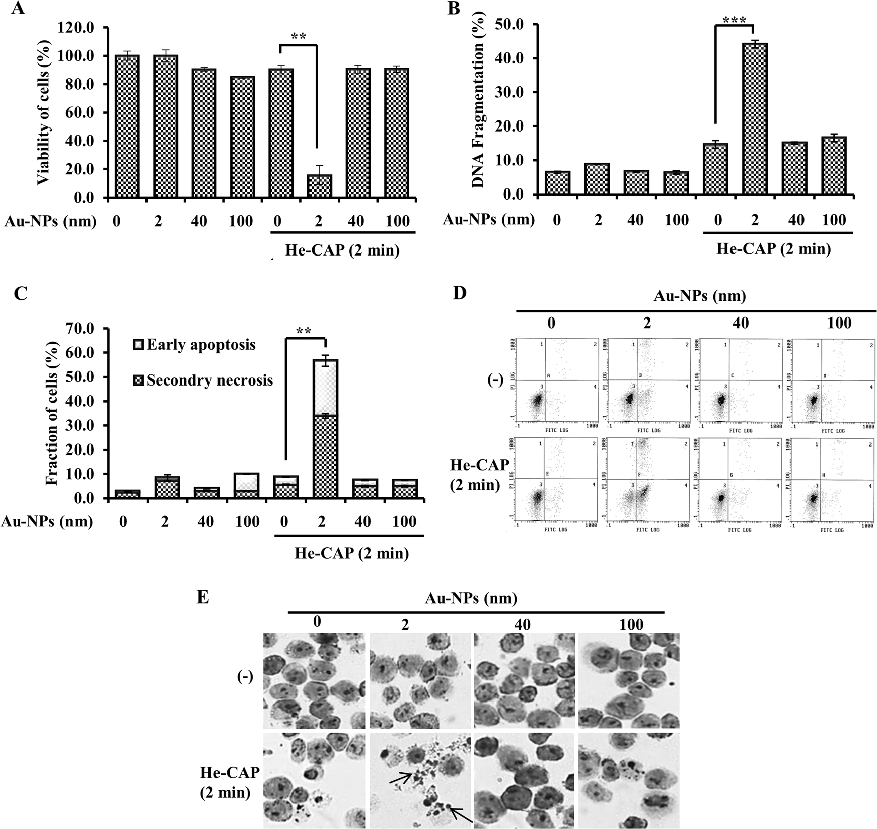 Small size gold nanoparticles enhance apoptosis-induced by cold atmospheric  plasma via depletion of intracellular GSH and modification of oxidative  stress | Cell Death Discovery
