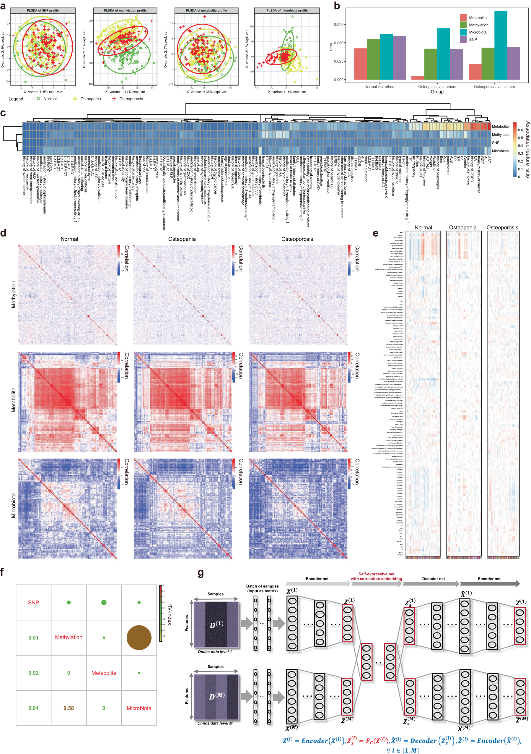 Fig. 2: Characterization of multi-omics molecular landscape for osteoporosis.