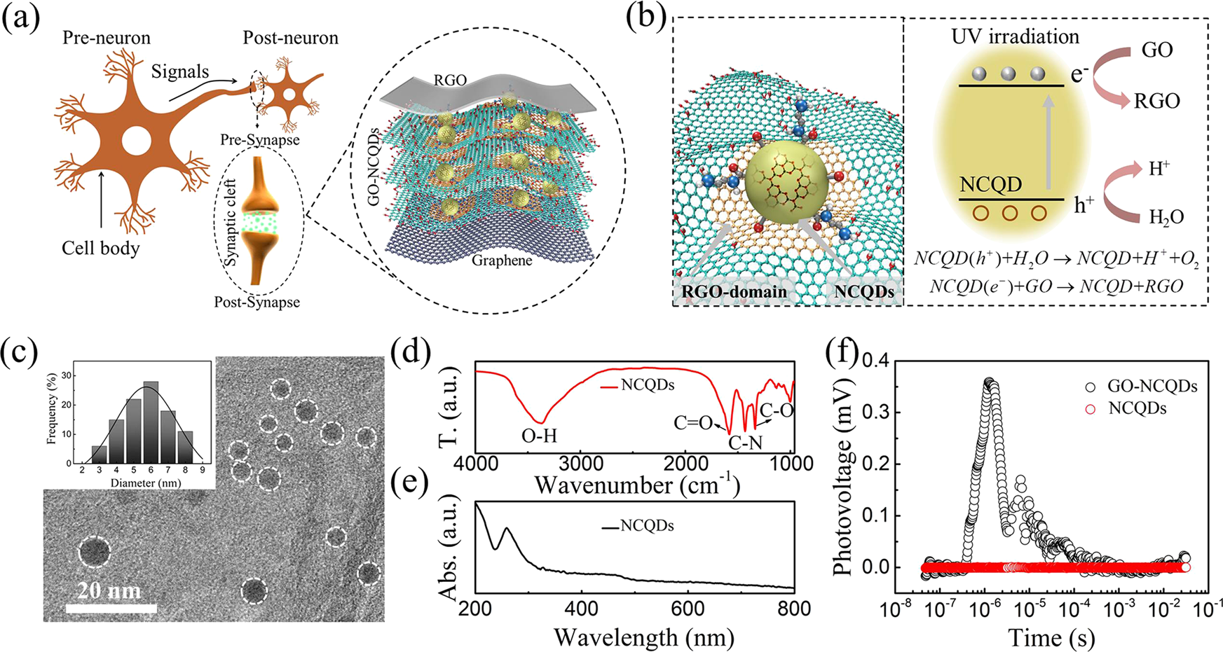Fig. 1: All-carbon memristive synapse prepared by a photo-reduction method.