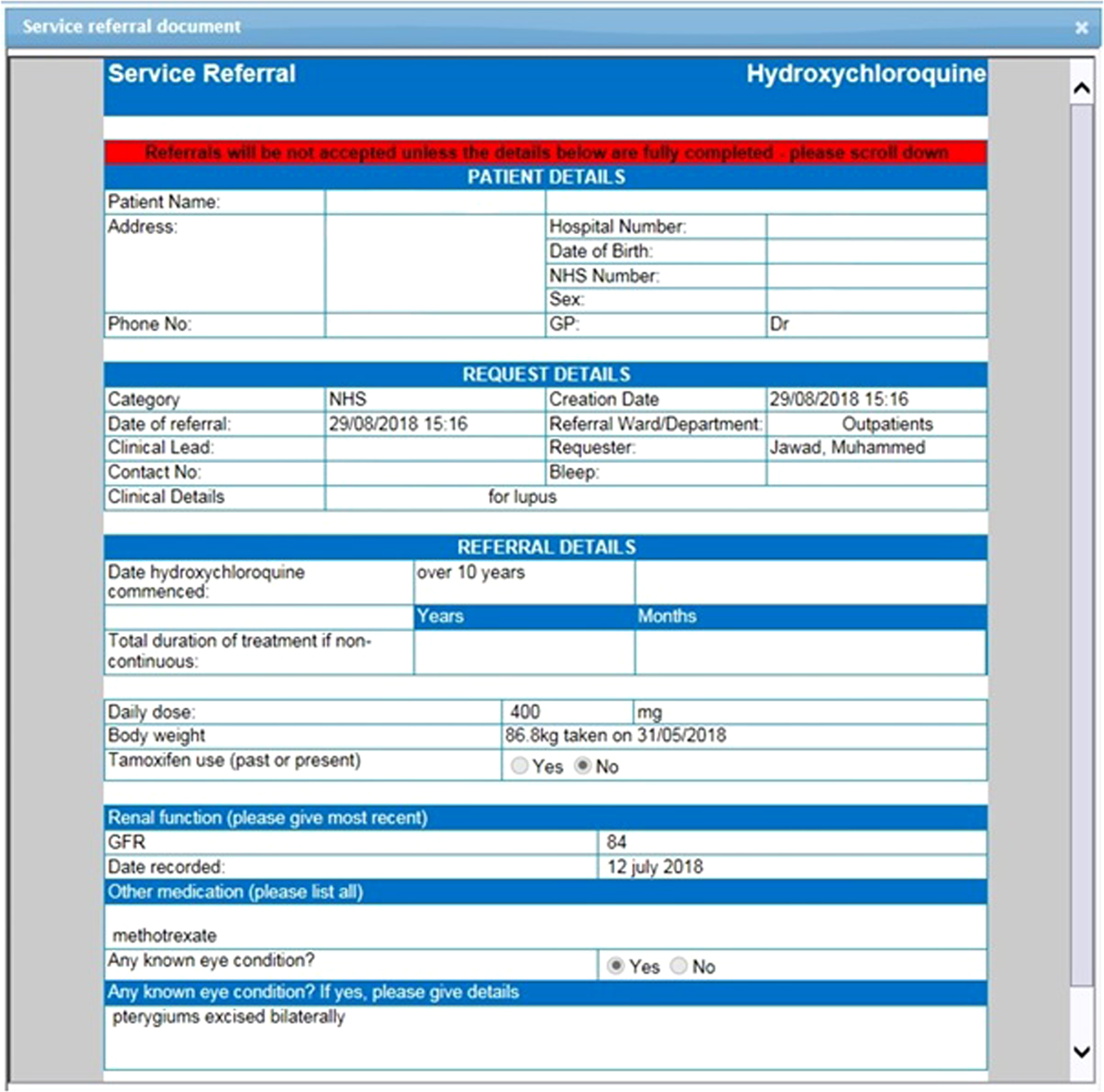 Chart Thinning Guidelines For Long Term Care