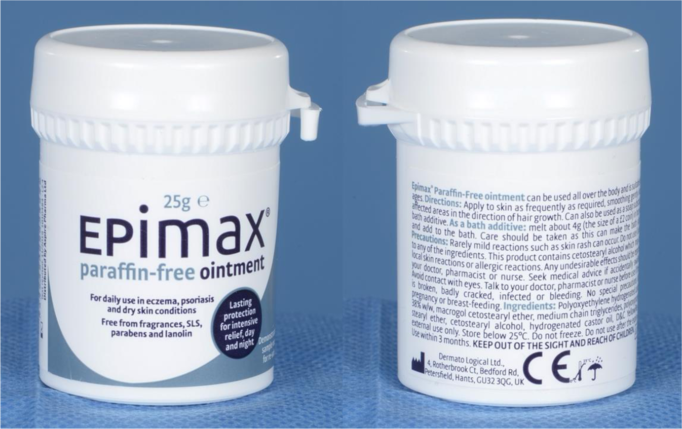Fig. 2: Photo of Epimax ointment.