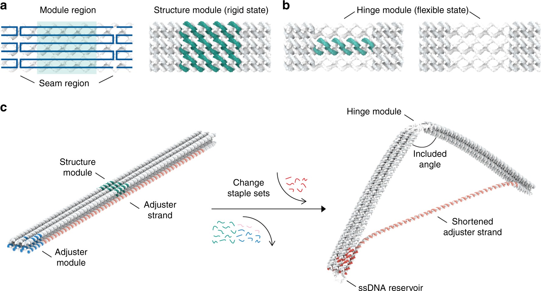 Harnessing a paper-folding mechanism for reconfigurable DNA origami
