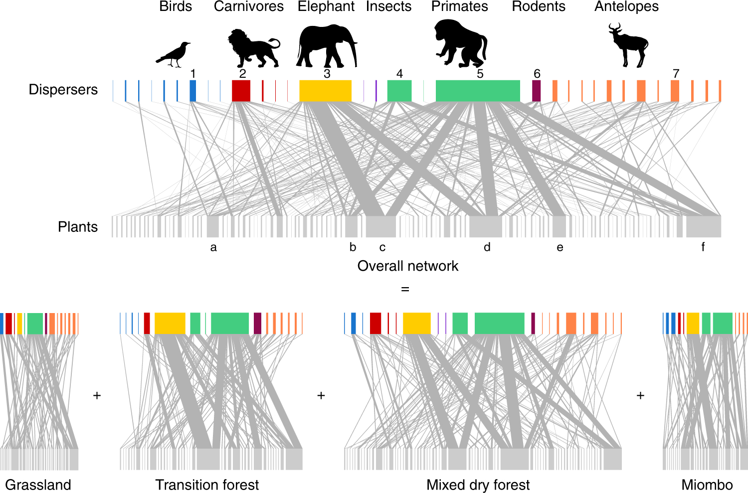 Multilayer Networks Reveal The Spatial Structure Of Seed Dispersal Interactions Across The Great Rift Landscapes Nature Communications