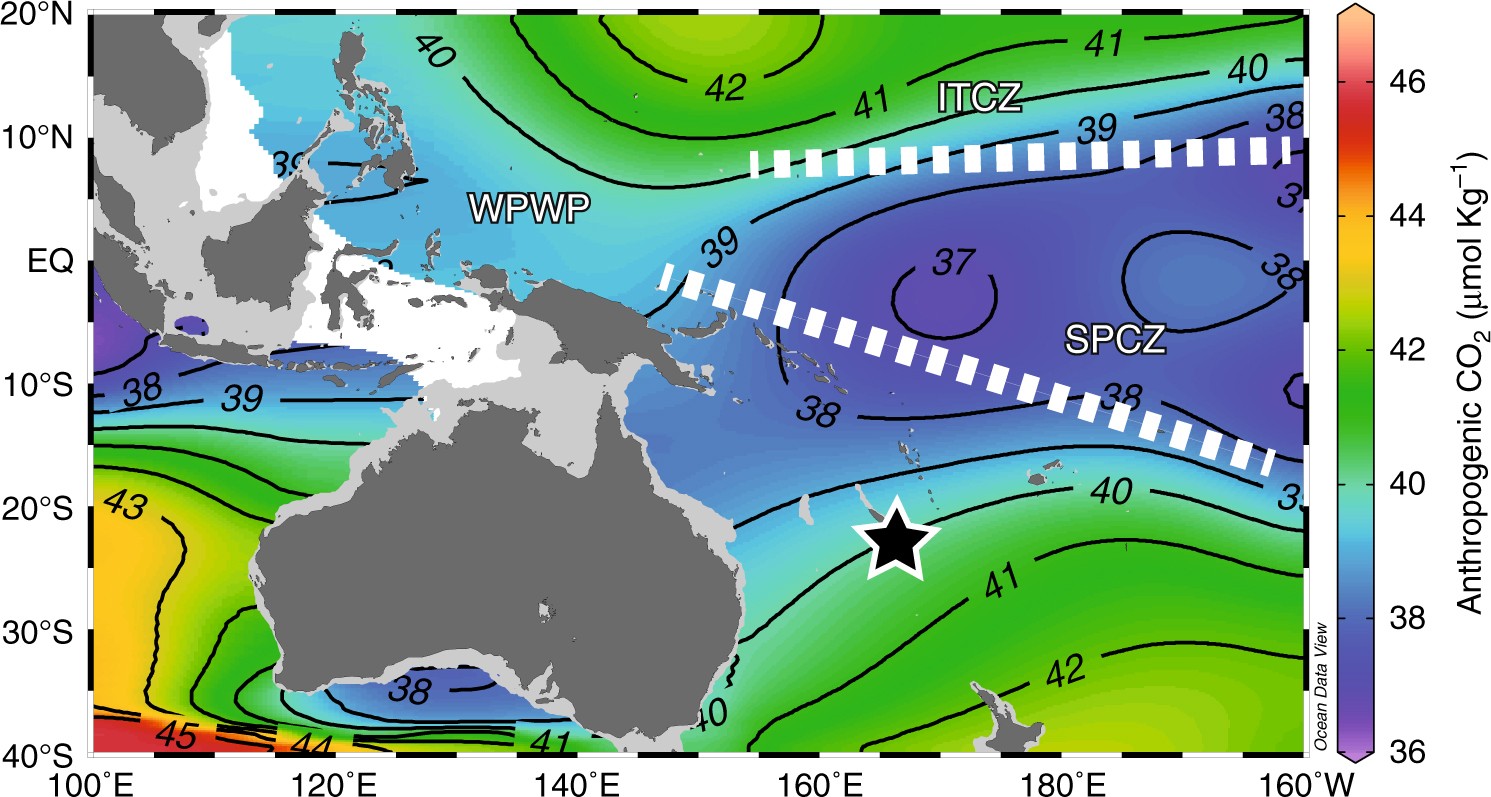 Surface ocean pH variations since 1689 CE and recent ocean acidification in  the tropical South Pacific | Nature Communications