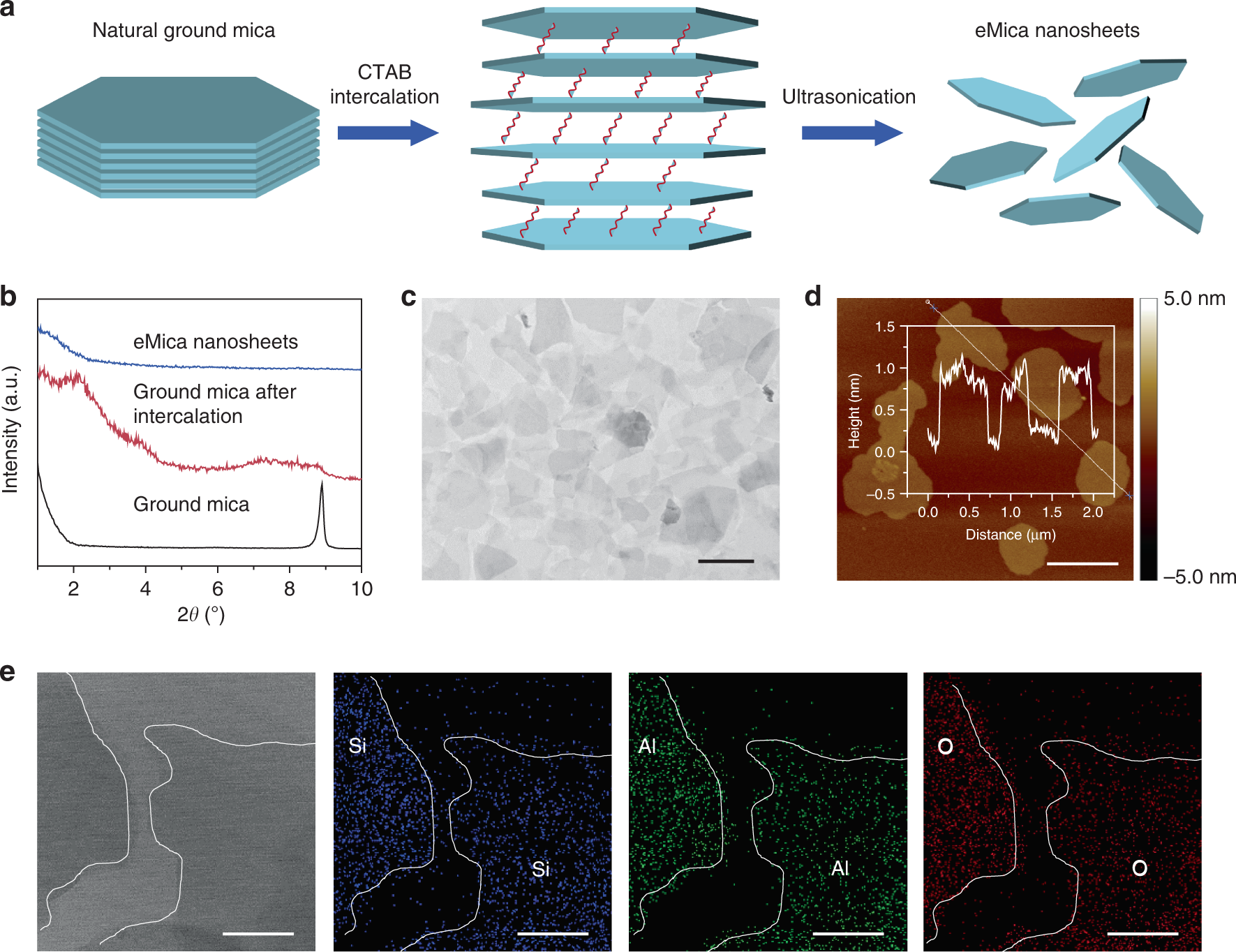 Transforming ground mica into high-performance biomimetic polymeric mica  film