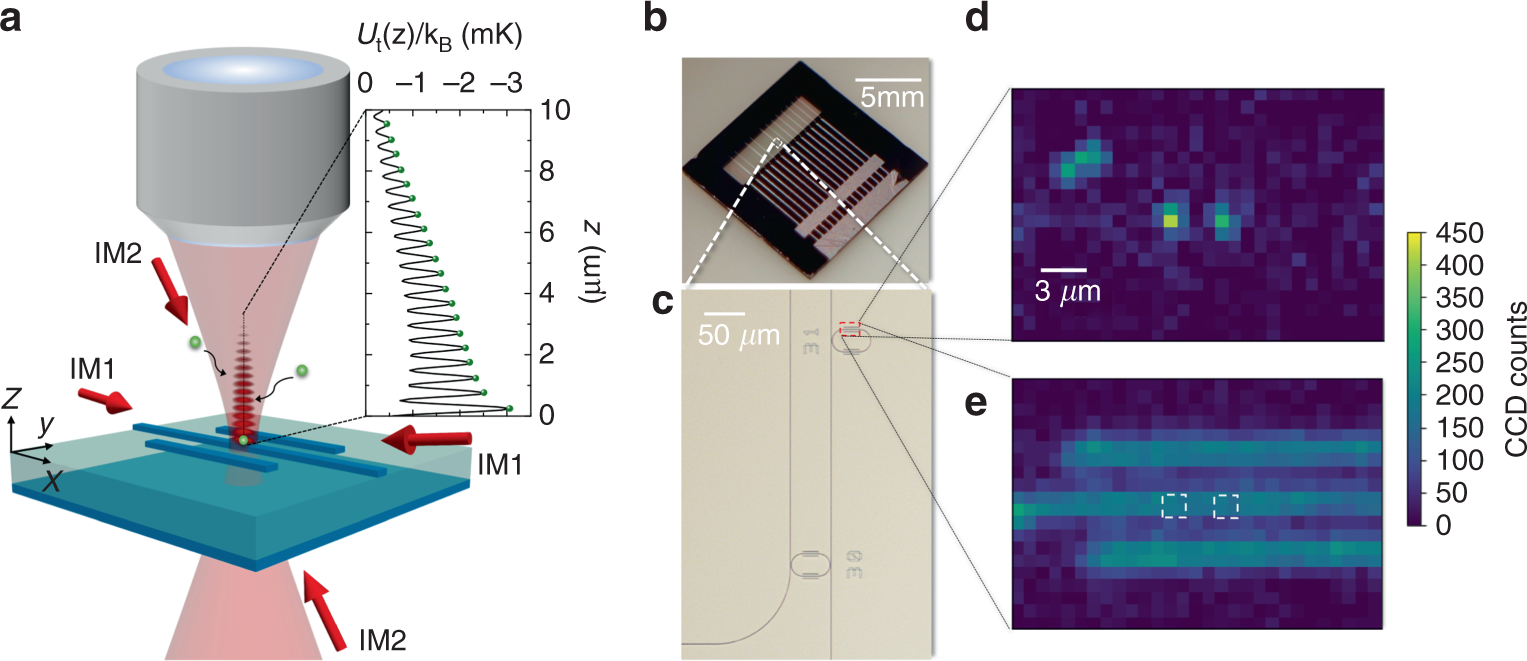 Trapping single atoms on a nanophotonic circuit with configurable tweezer  lattices | Nature Communications