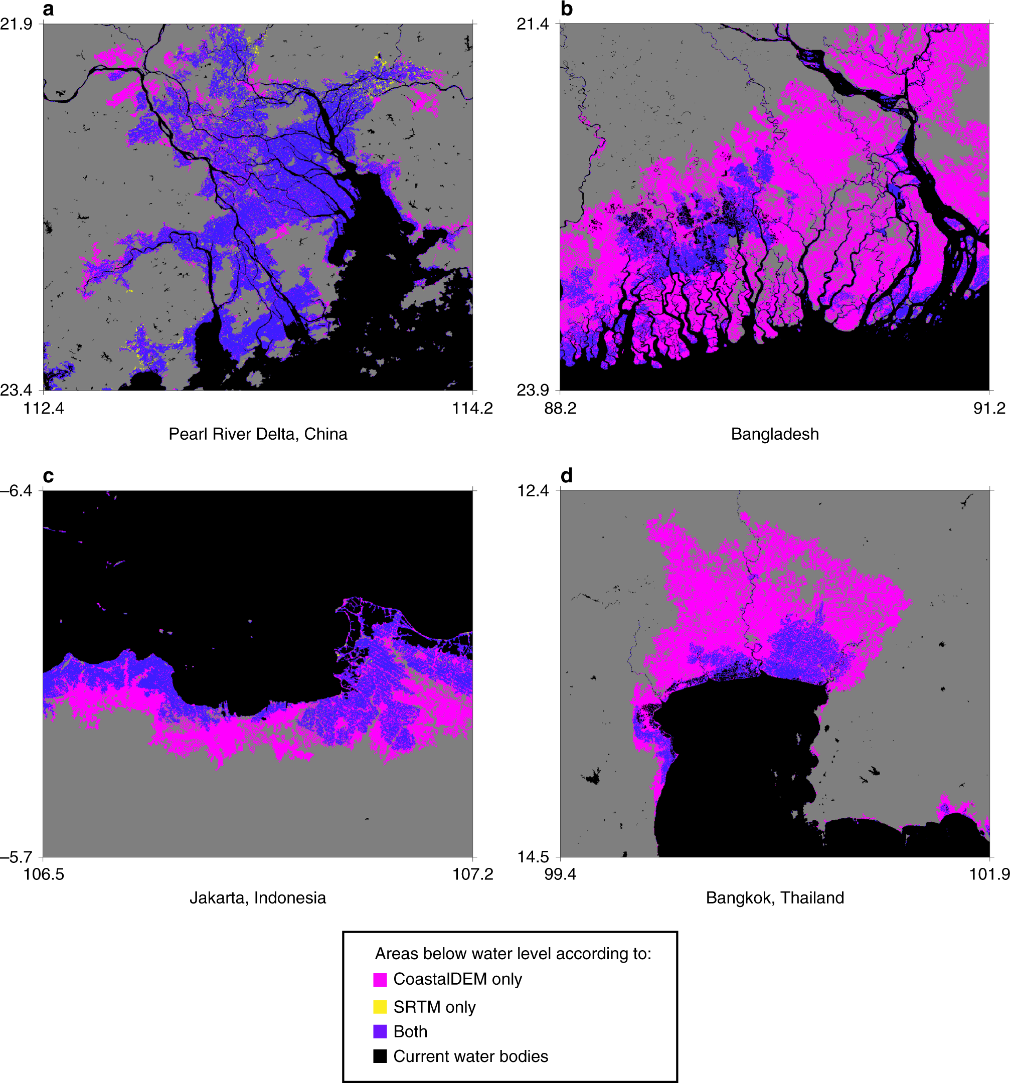 Happening indsigelse sukker New elevation data triple estimates of global vulnerability to sea-level  rise and coastal flooding | Nature Communications