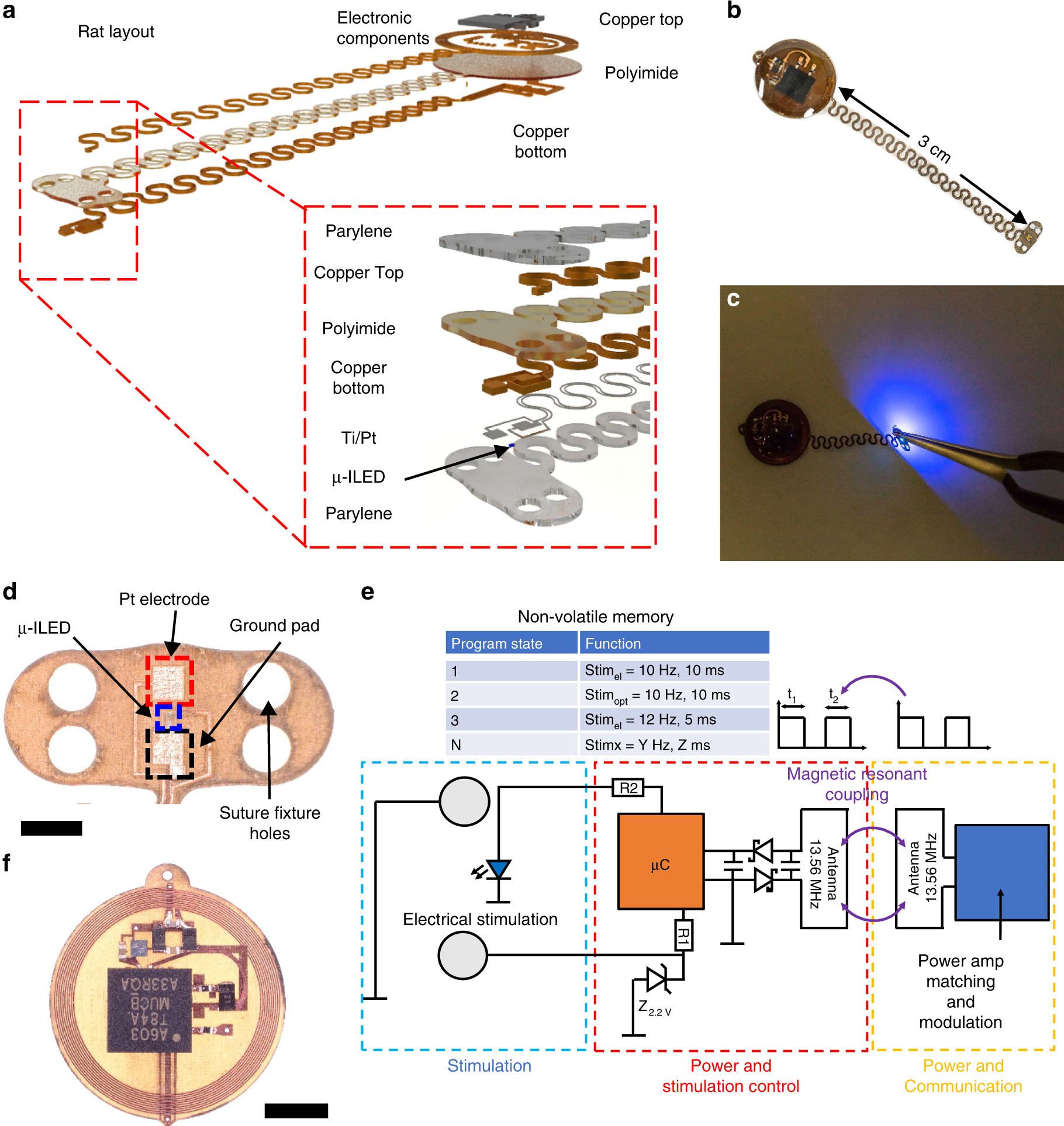 Wireless, battery-free, fully implantable multimodal and multisite  pacemakers for applications in small animal models | Nature Communications