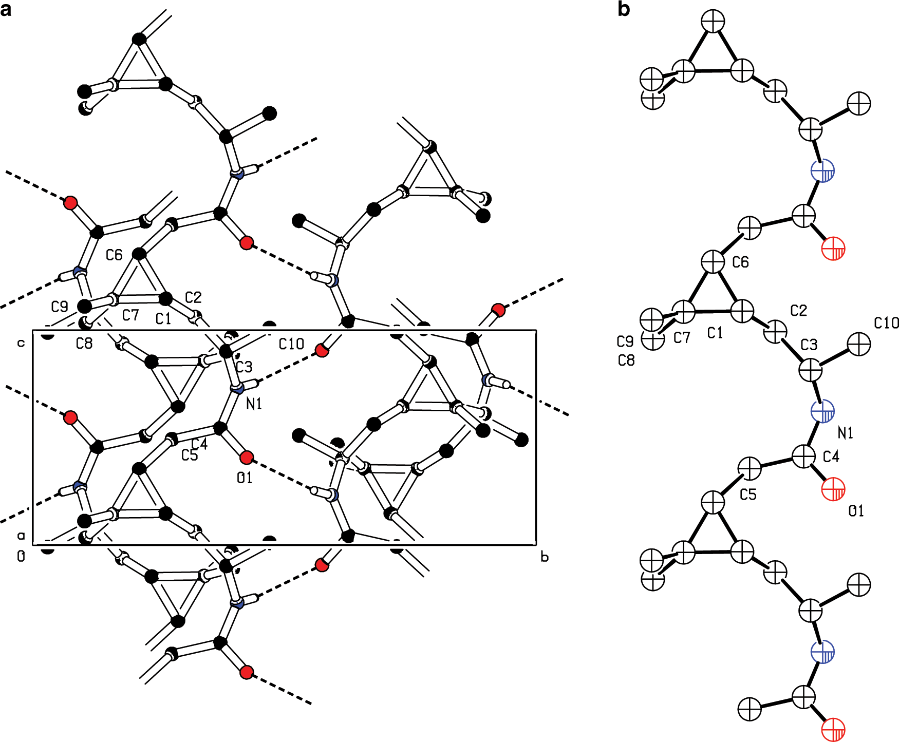 Fig. 10: Crystal structure of poly5-3S.