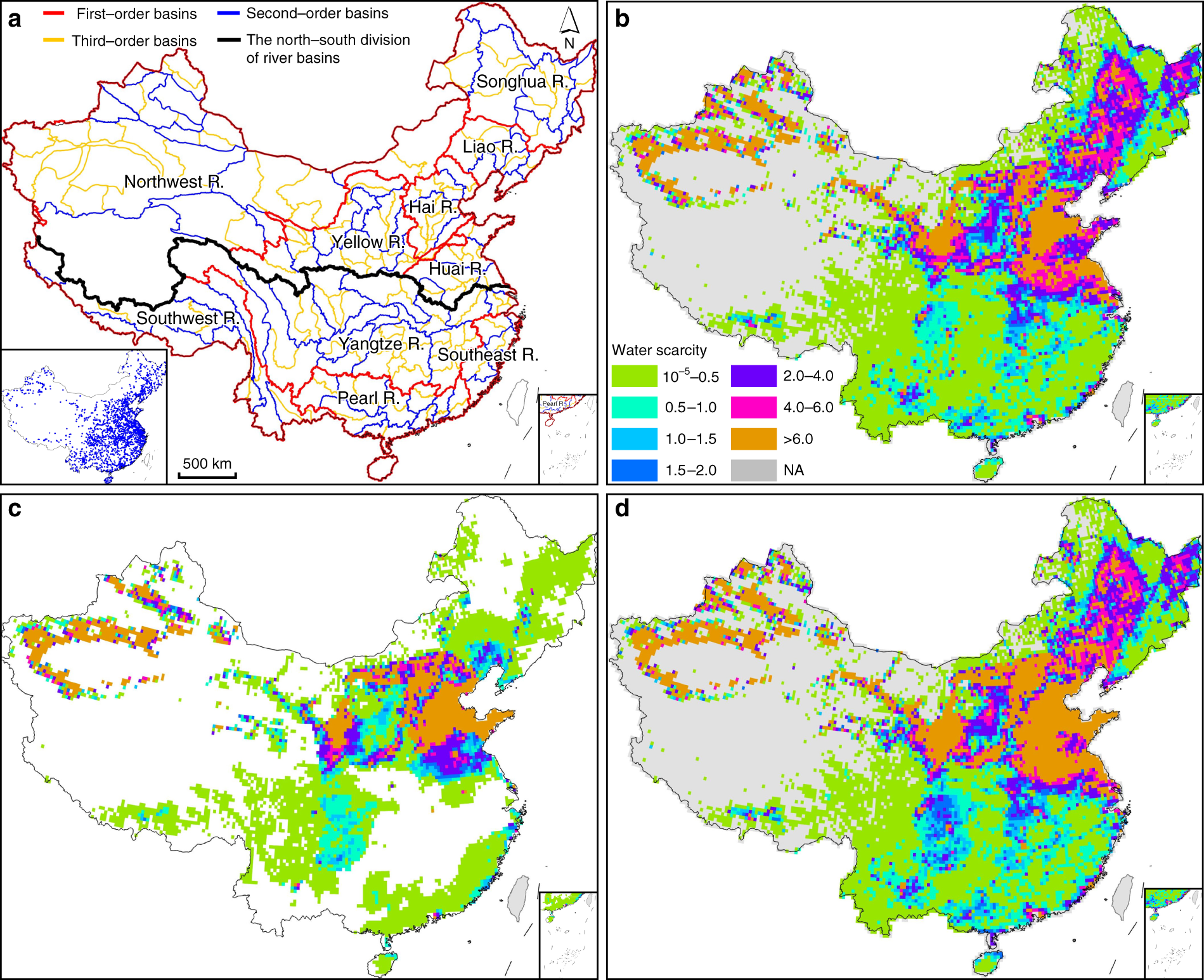 Pollution exacerbates China's water scarcity and its regional inequality |  Nature Communications