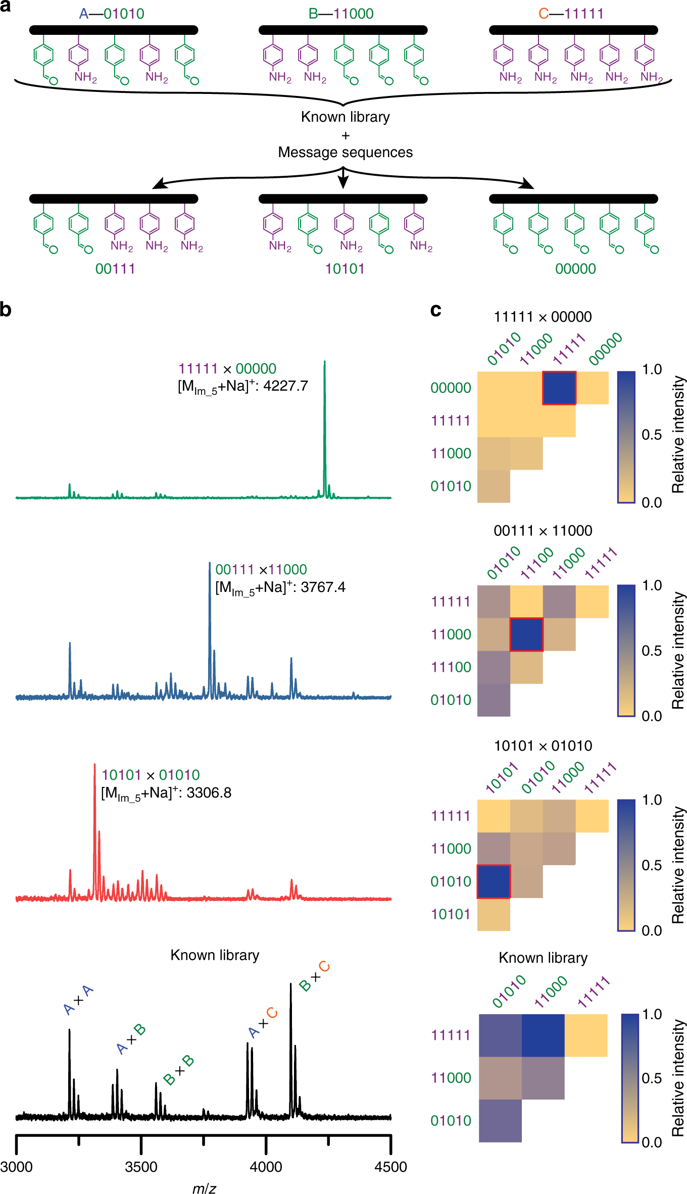 Fig. 4: Dynamic covalent information storage and retrieval.
