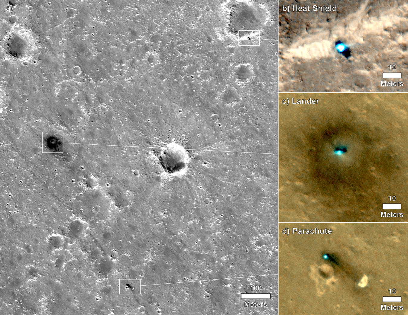 Fig. 3: HiRISE image of InSight.