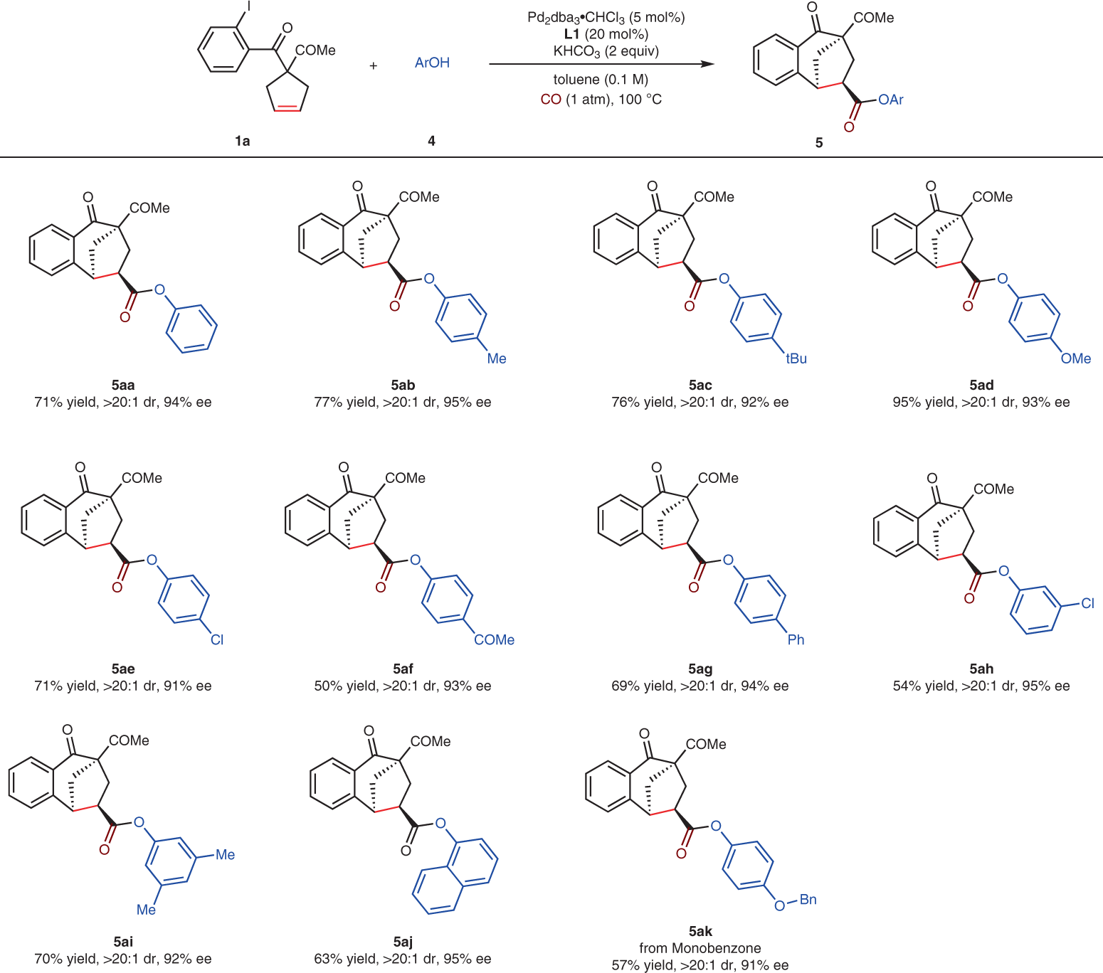 Fig. 3: Substrate scope of phenols.