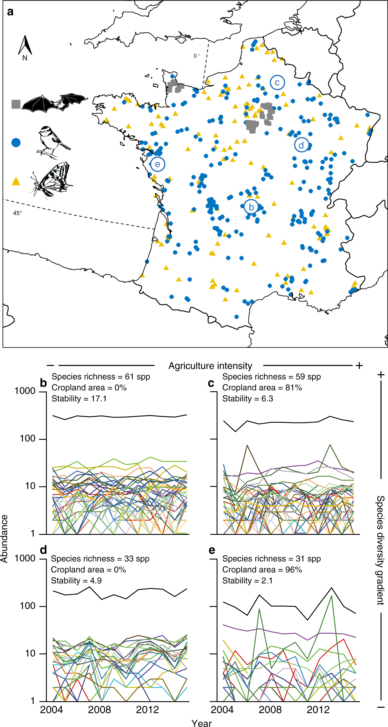 Urbanization And Agricultural Intensification Destabilize Animal Communities Differently Than Diversity Loss Nature Communications