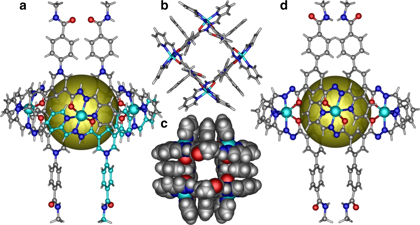 Fig. 2: Crystal structures of the molecular macrocycle hosts.