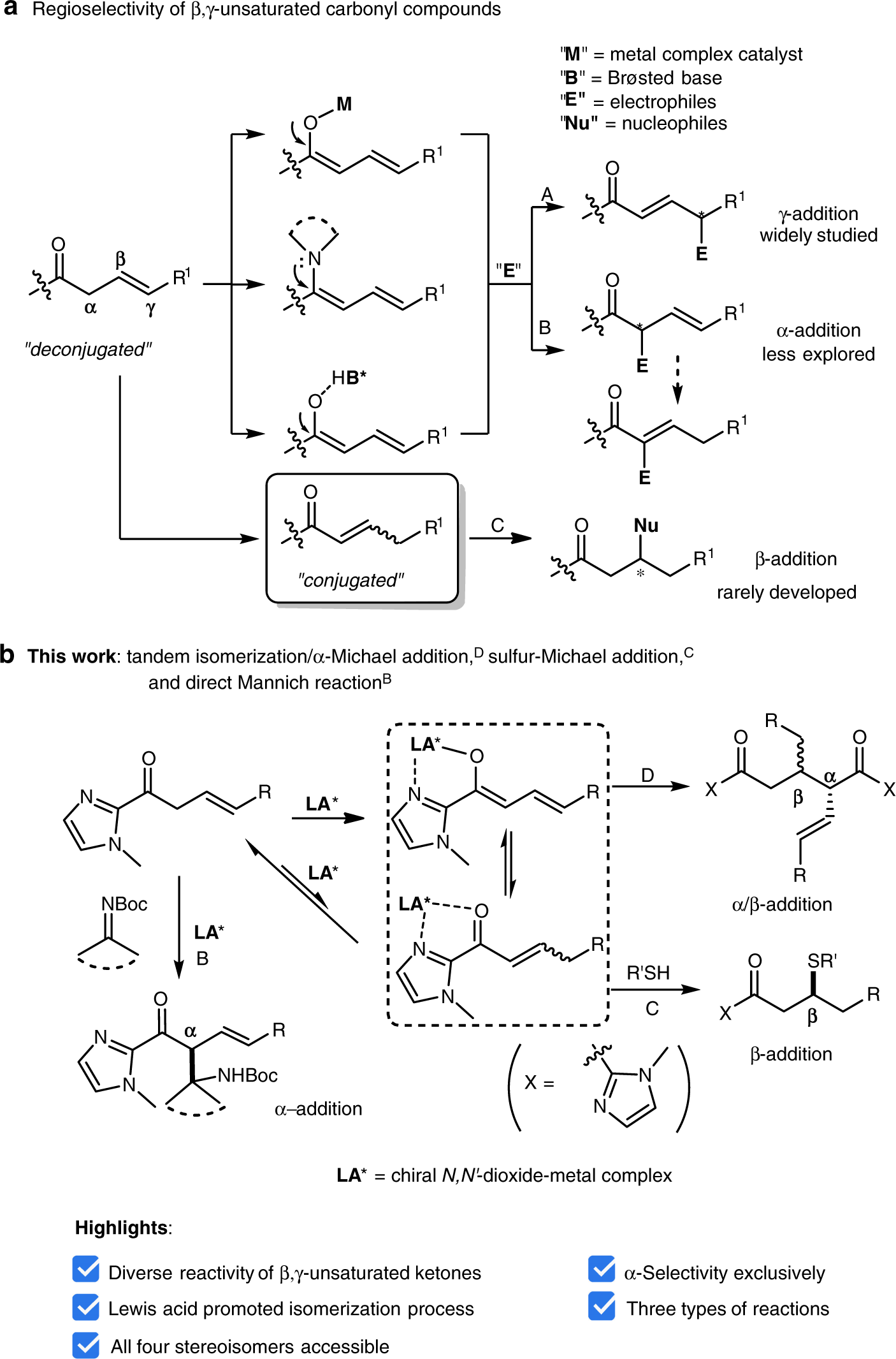 Lewis Acid Catalyzed Asymmetric Reactions Of B G Unsaturated 2 Acyl Imidazoles Nature Communications