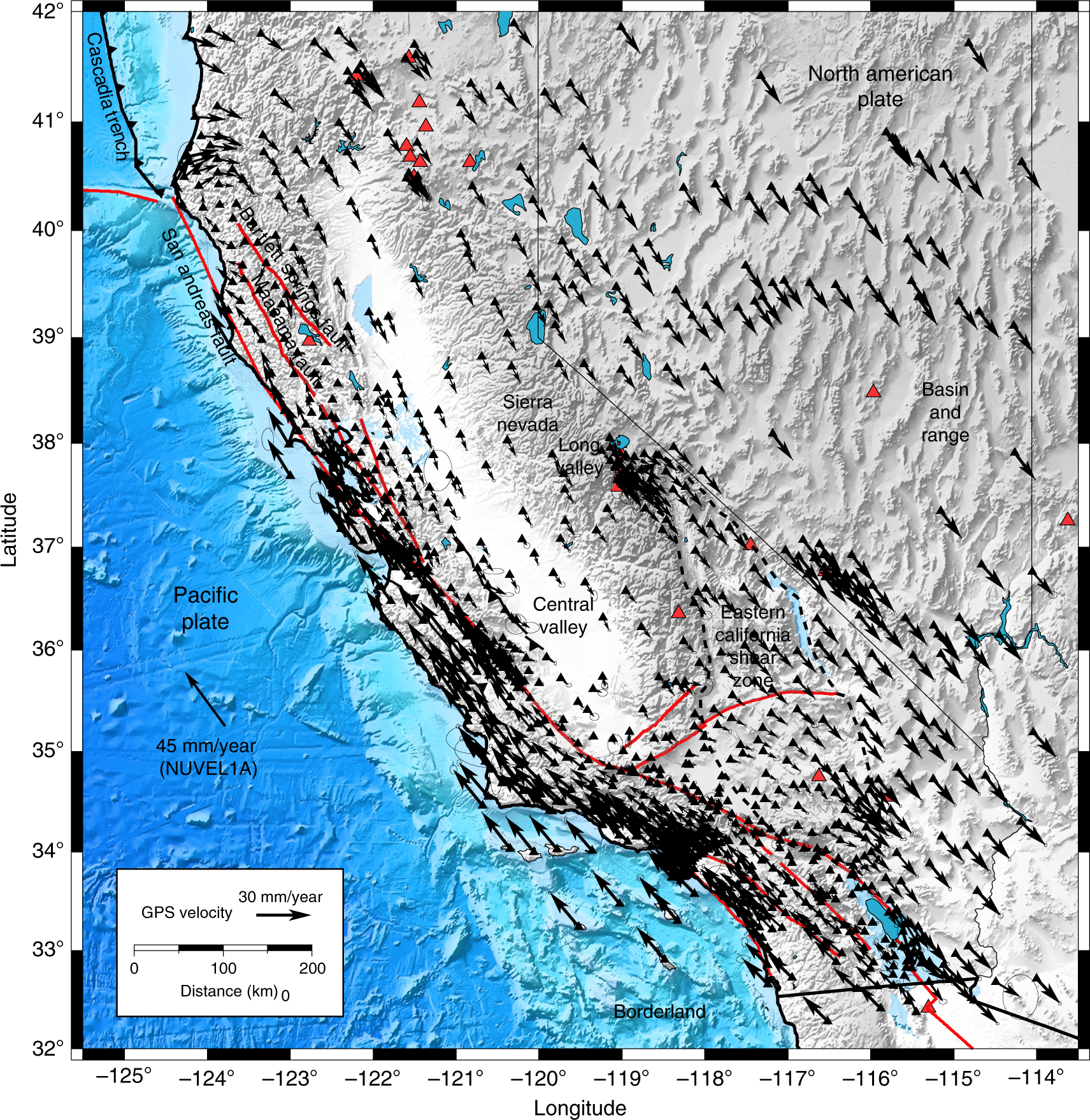 Mantle flow distribution the California | Nature Communications