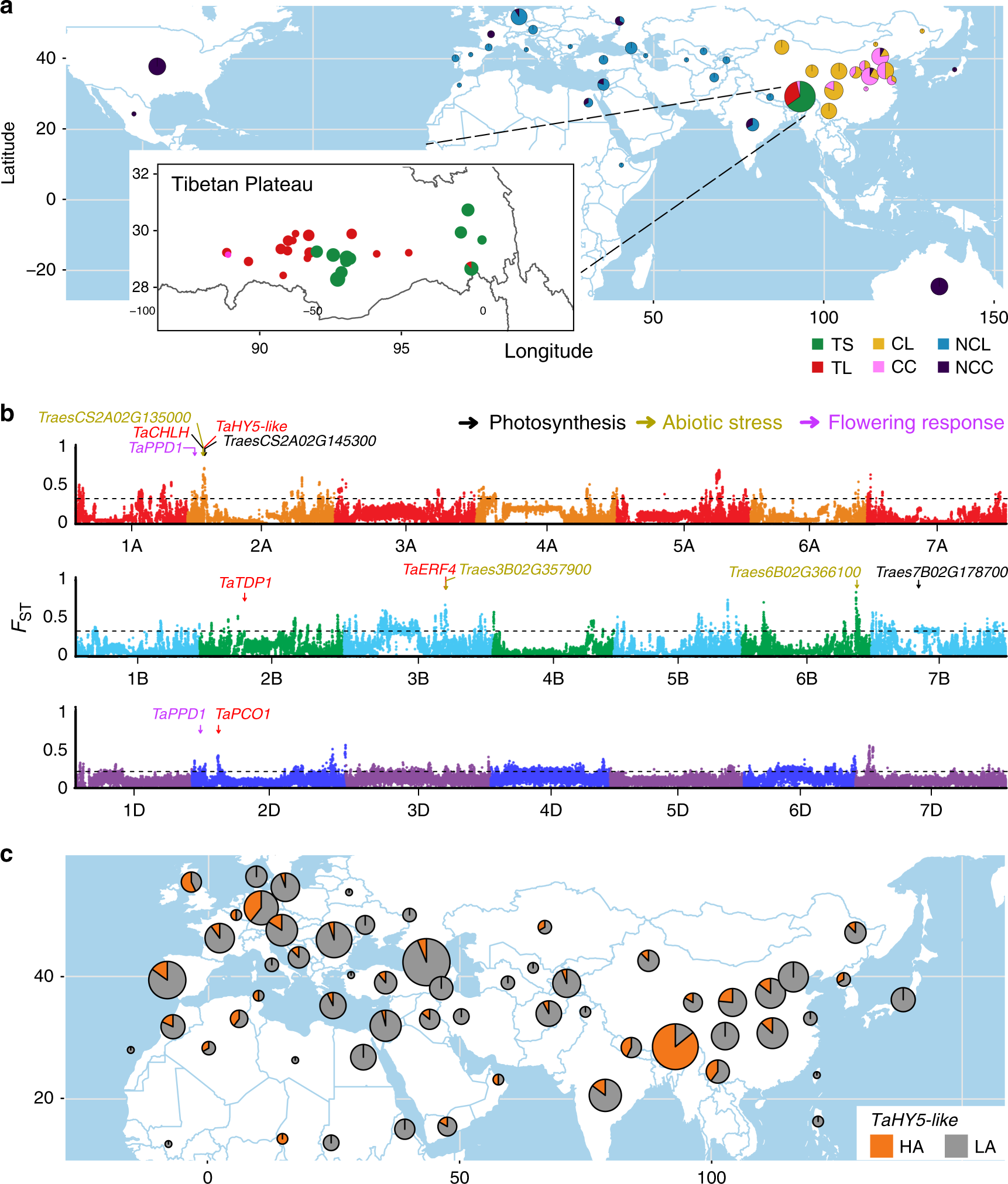 Fig. 2: Geographic locations and candidate regions responsive to high-altitude extremes.