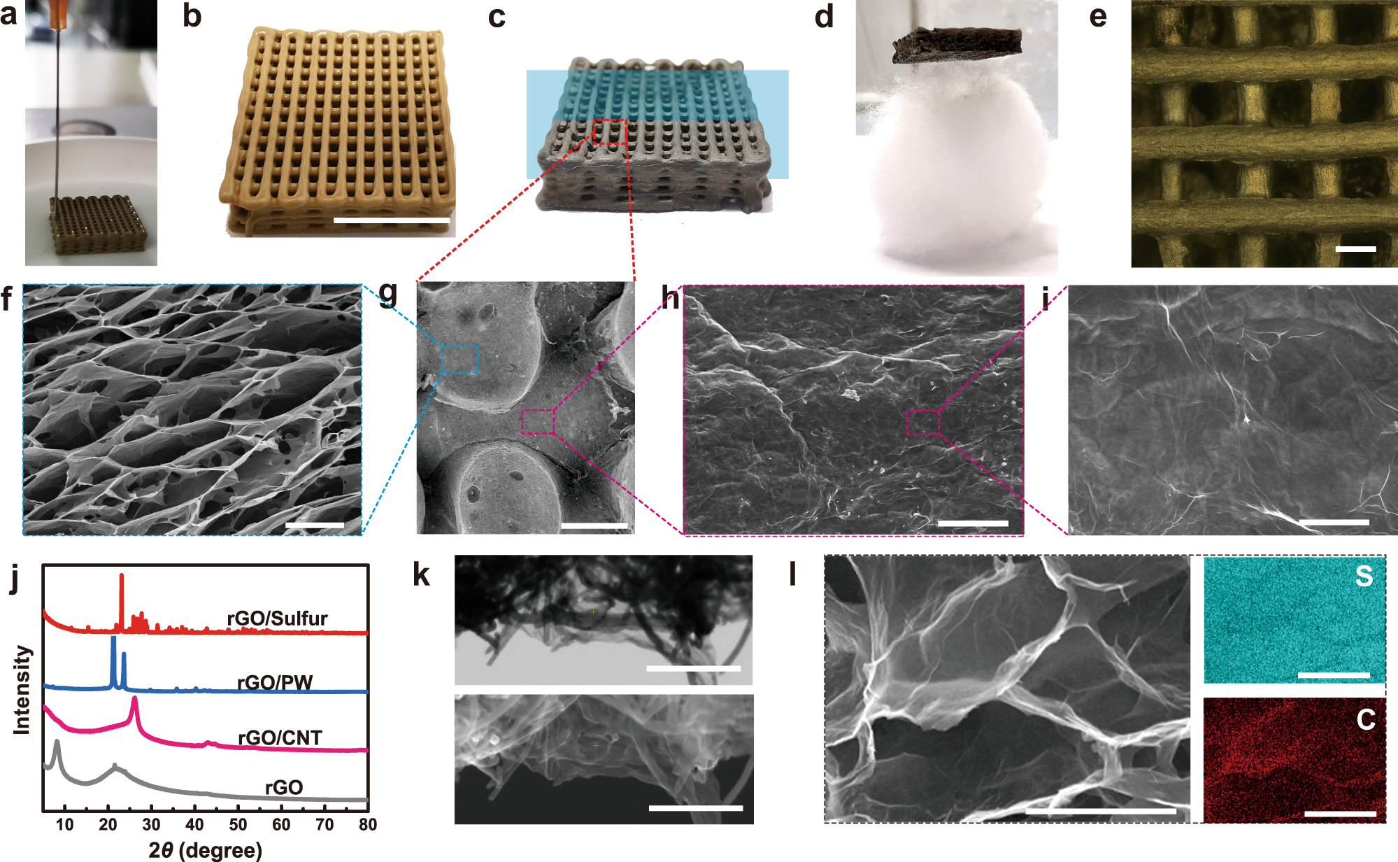 Fig. 3: Morphology and characterization of nanomaterial matrices and their hybridization.