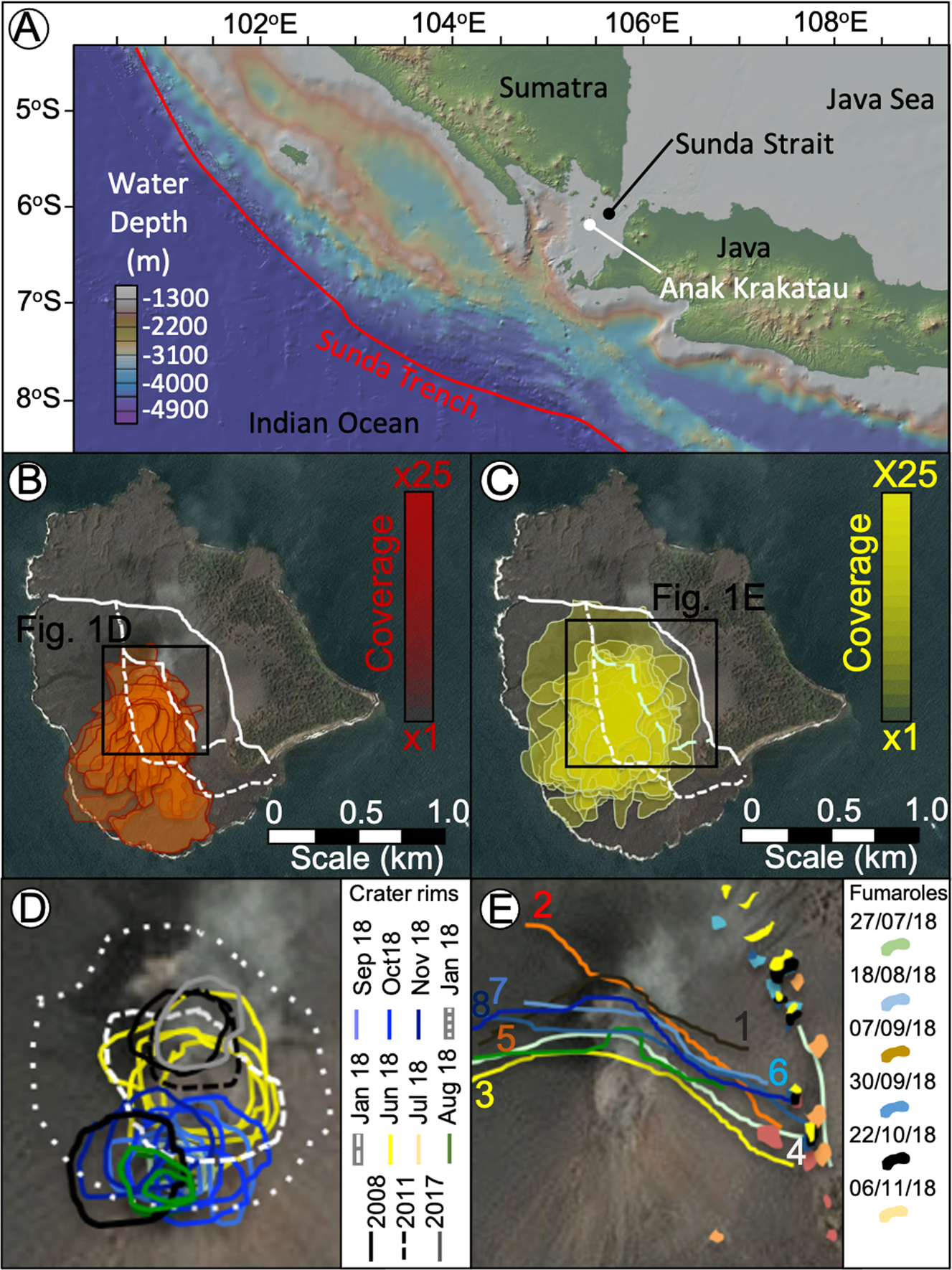 Submarine landslide megablocks show half of Anak Krakatau island failed on  December 22nd, 2018 | Nature Communications