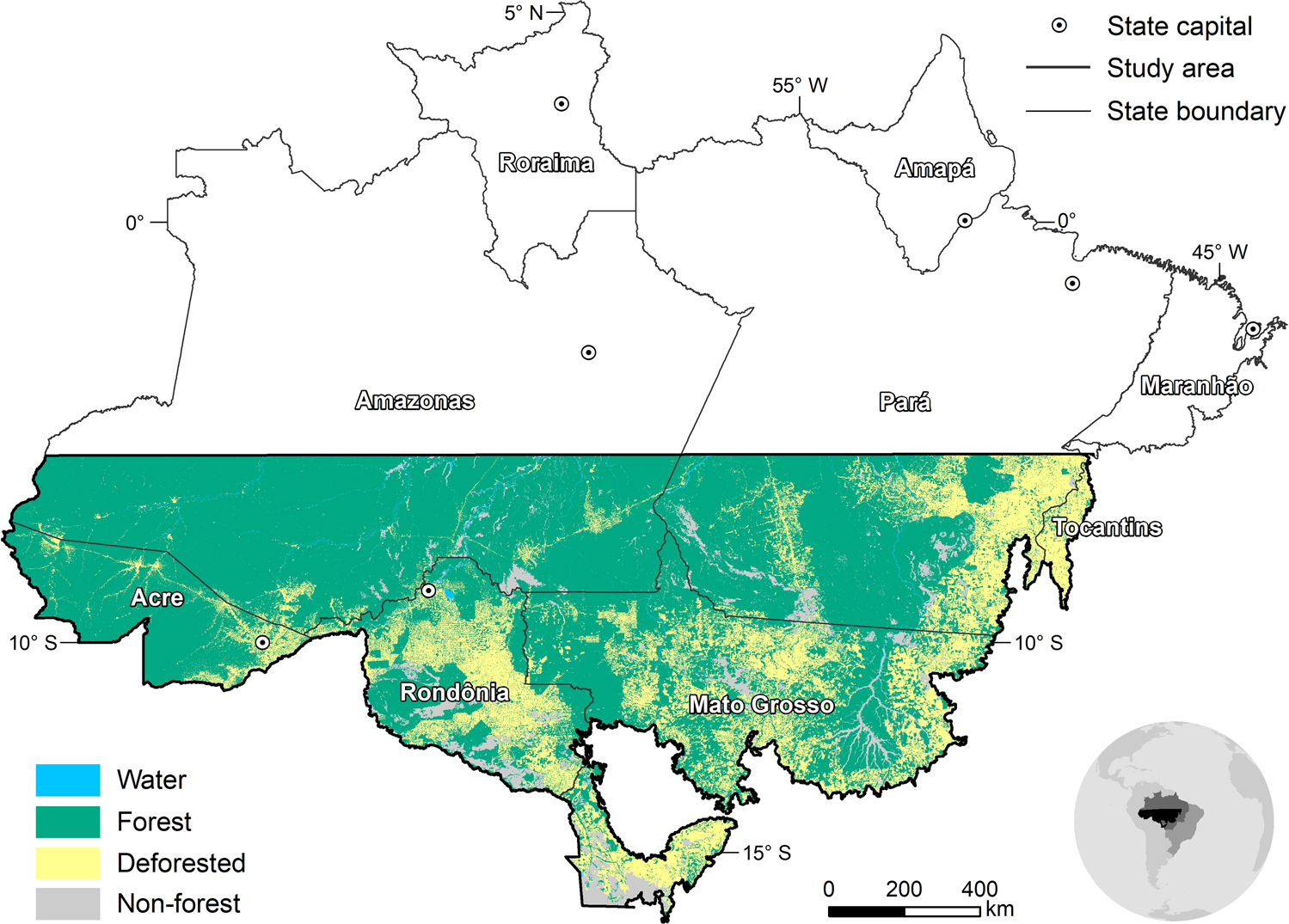 Deforestation reduces rainfall and agricultural revenues in the Brazilian