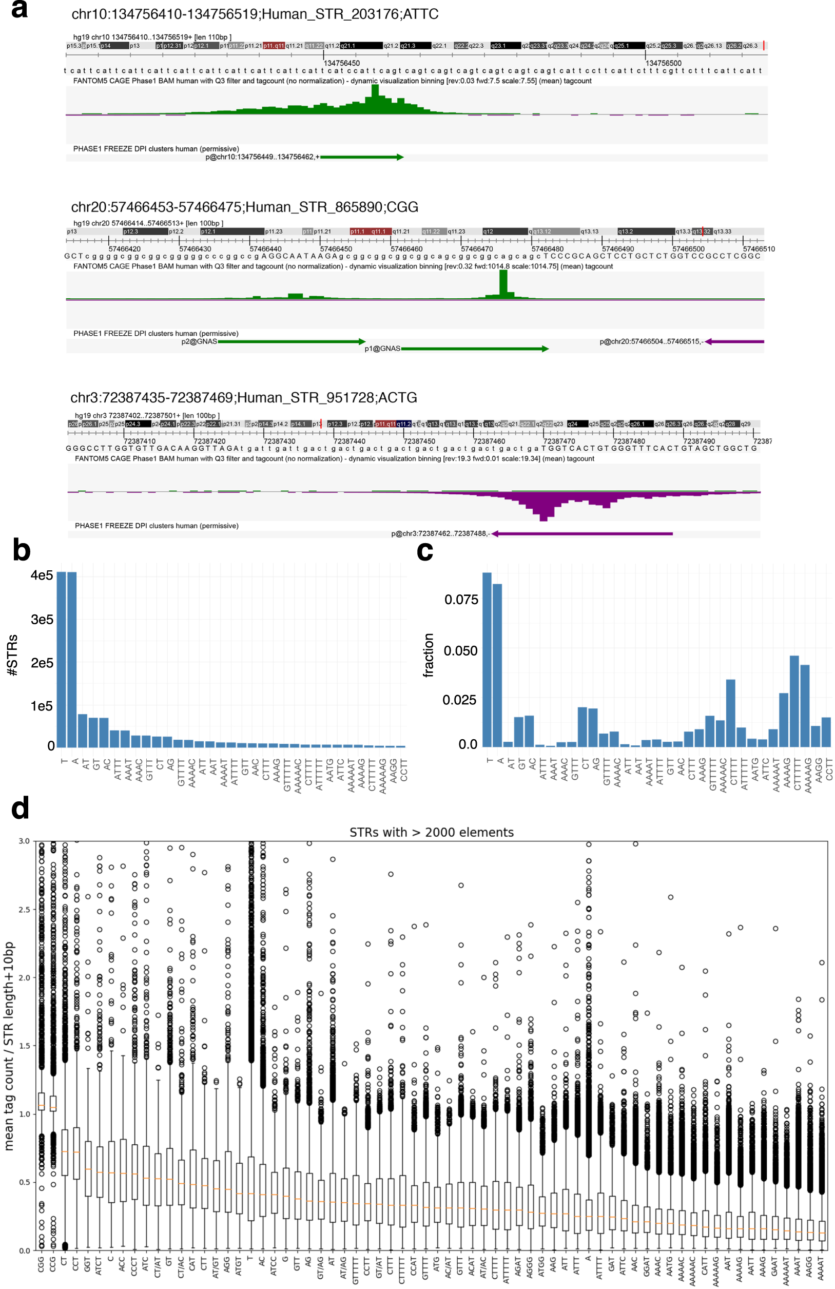 Discovery of widespread transcription initiation at microsatellites  predictable by sequence-based deep neural network | Nature Communications